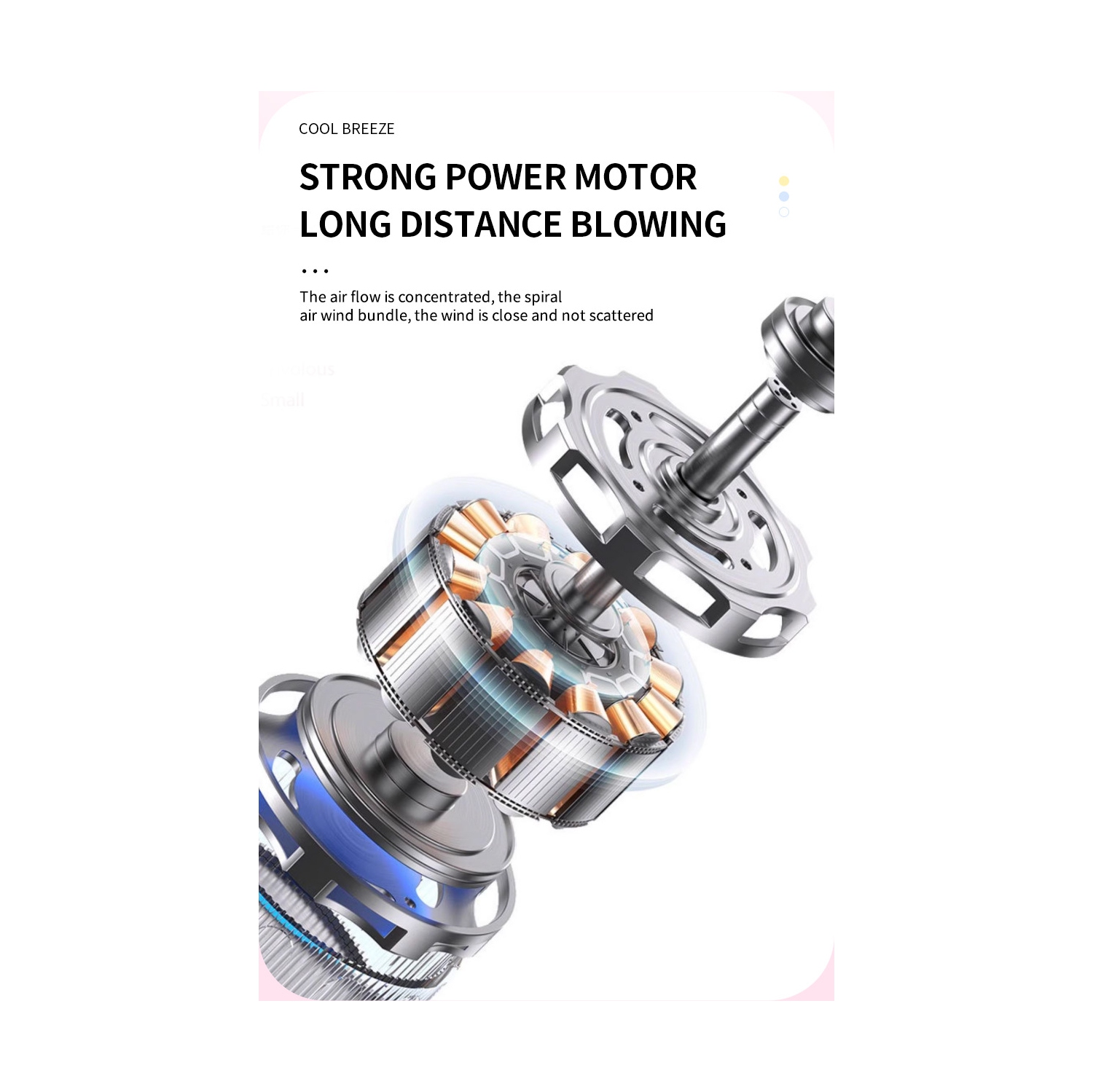 Handheld spray fan, cooling fan USB portable small fan, desktop fan, 500mAh-800mAh, 3 wind speeds - black