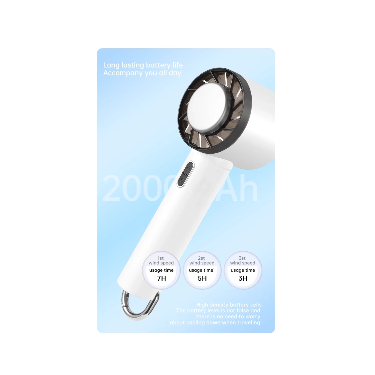 Ventilateur portatif de réfrigération à semi-conducteur, mini compresseur à froid portatif pour l'extérieur charge USB haute puissance éolienne,