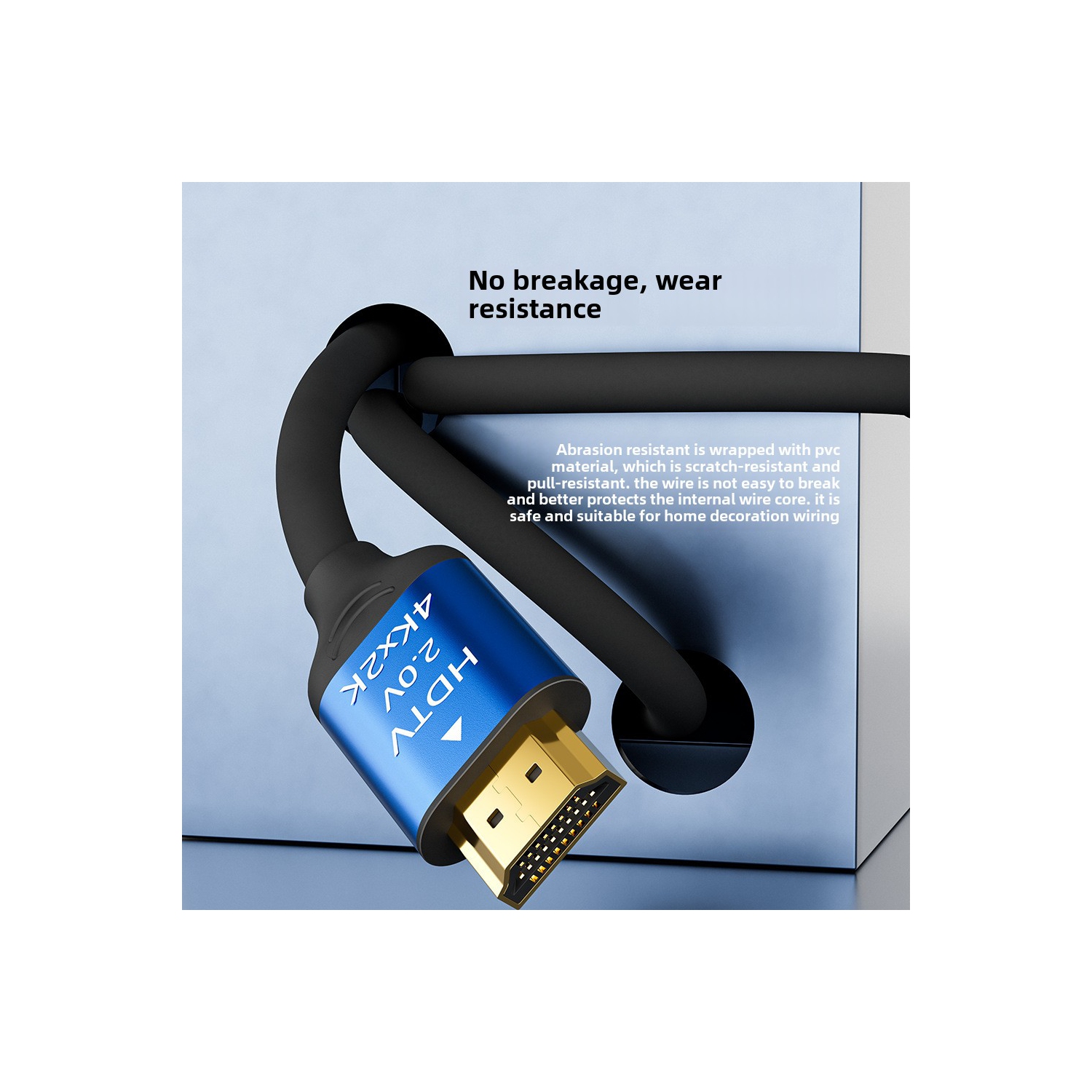 câble hdmi version 2,0, câble de connexion de moniteur d'ordinateur 4k, câble hd de données de projecteur de télévision, 3 mètres