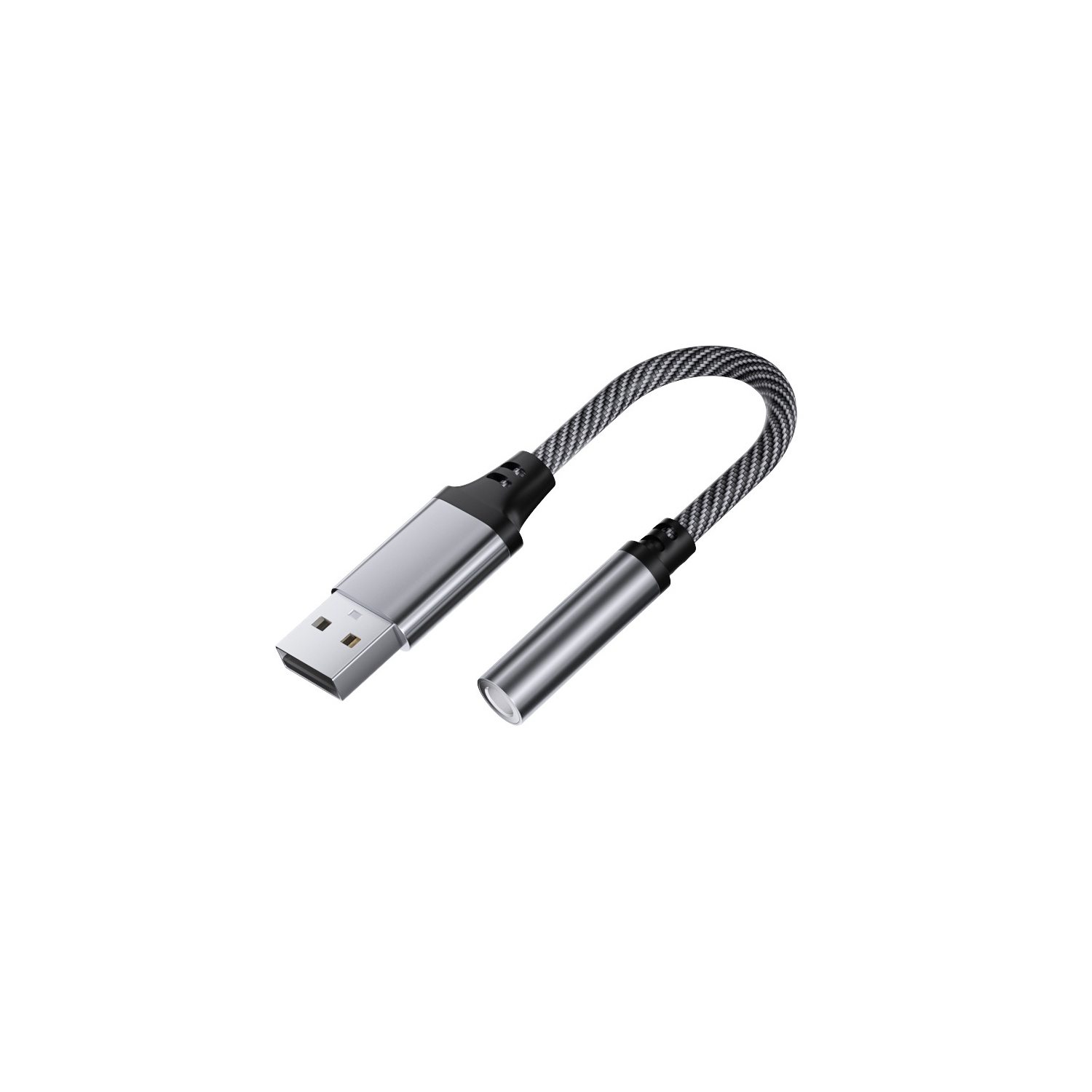Audio cable otg adapter, digital audio headphone cable converter, USB to 3.5 mm audio jack adapter, TRRS USB to Aux external stereo sound card - USB