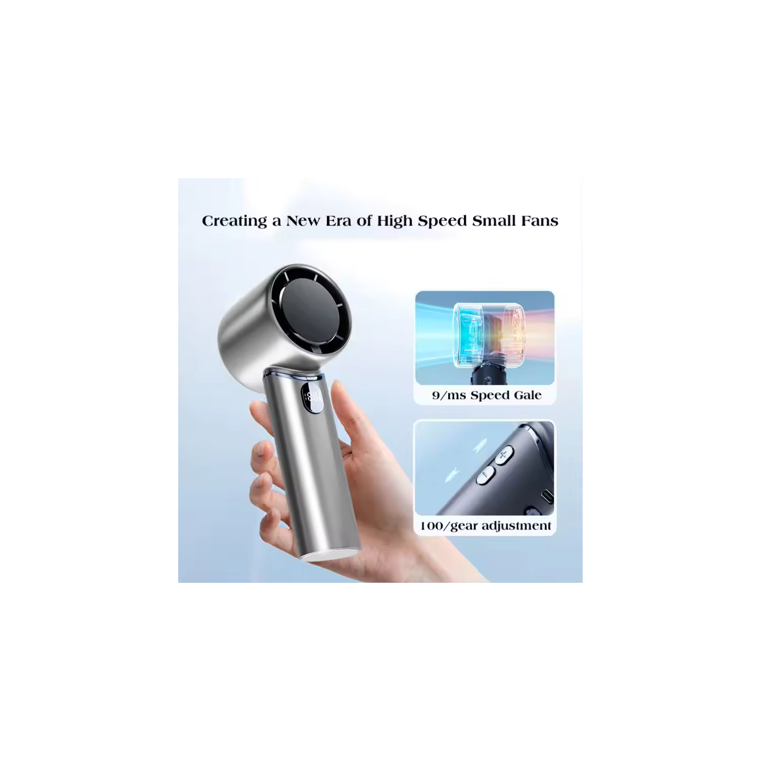 Ventilateur sans pales, mini ventilateur portatif, ordinateur de bureau portatif USB, modèle de chargement de bureau silencieux, refroidisseur d'air