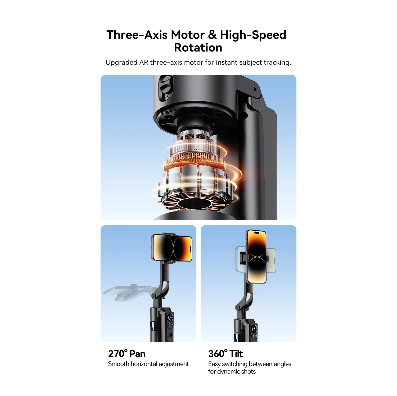 70" Phone Tripod,Tripod for iPhone with Fill Light and Rechargeable Remote,Selfie Stick Stand Compatible with Cell Phone/Camera/Ring Light/DJI/GoPro