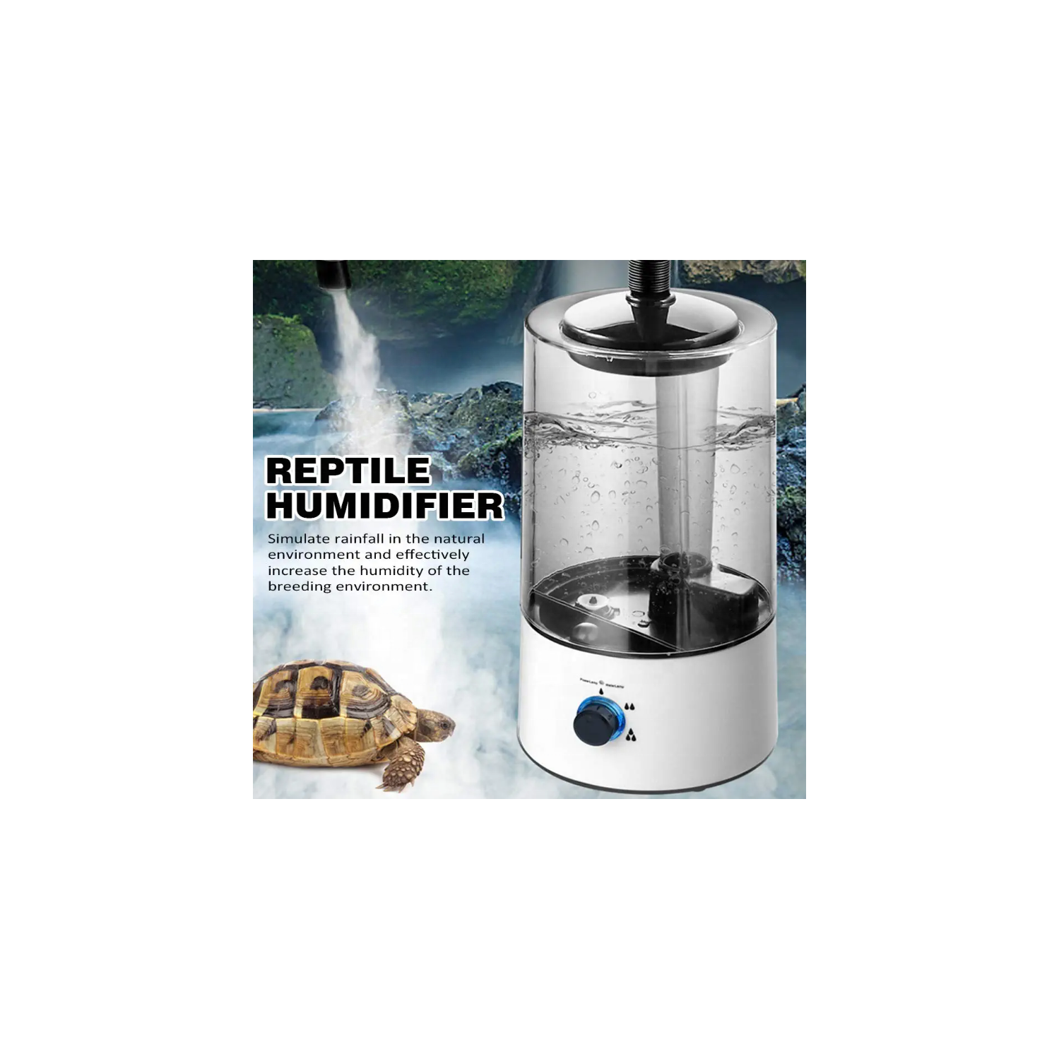 Reptiles Humidifier,Mist Humidifier Humidifier for Pet, 4L Humidifier Machine Fogger Humidifier for Amphibians Reptile Lizard Tortoise with