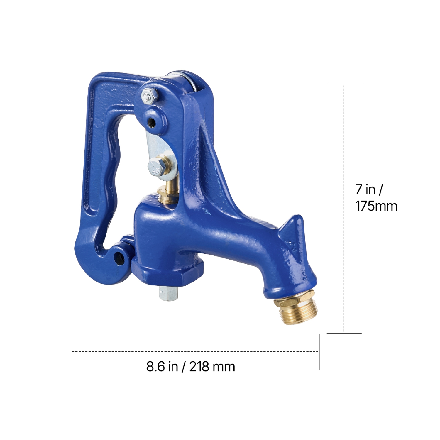 VEVOR Frost Free Outdoor Faucet, Freeze Proof Yard Hydrant Complete Head Assembly, with 1" NPT Galvanized Pipe Thread & 3/4" Hose for Yard, Garden,