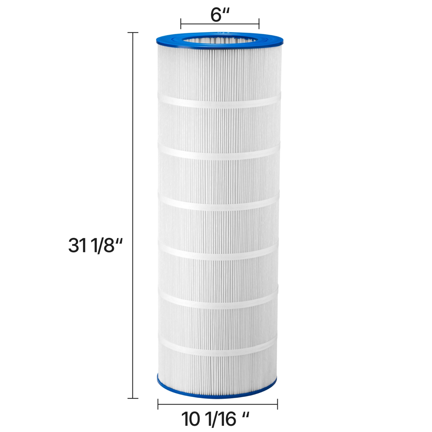 VEVOR 150 Sq. Ft Pool Filter Cartridge, Spa Hot Tub Filter Cartridge Replacement, Compatible with Pentair R173216, Pleatco PAP150, Secure for Kids &