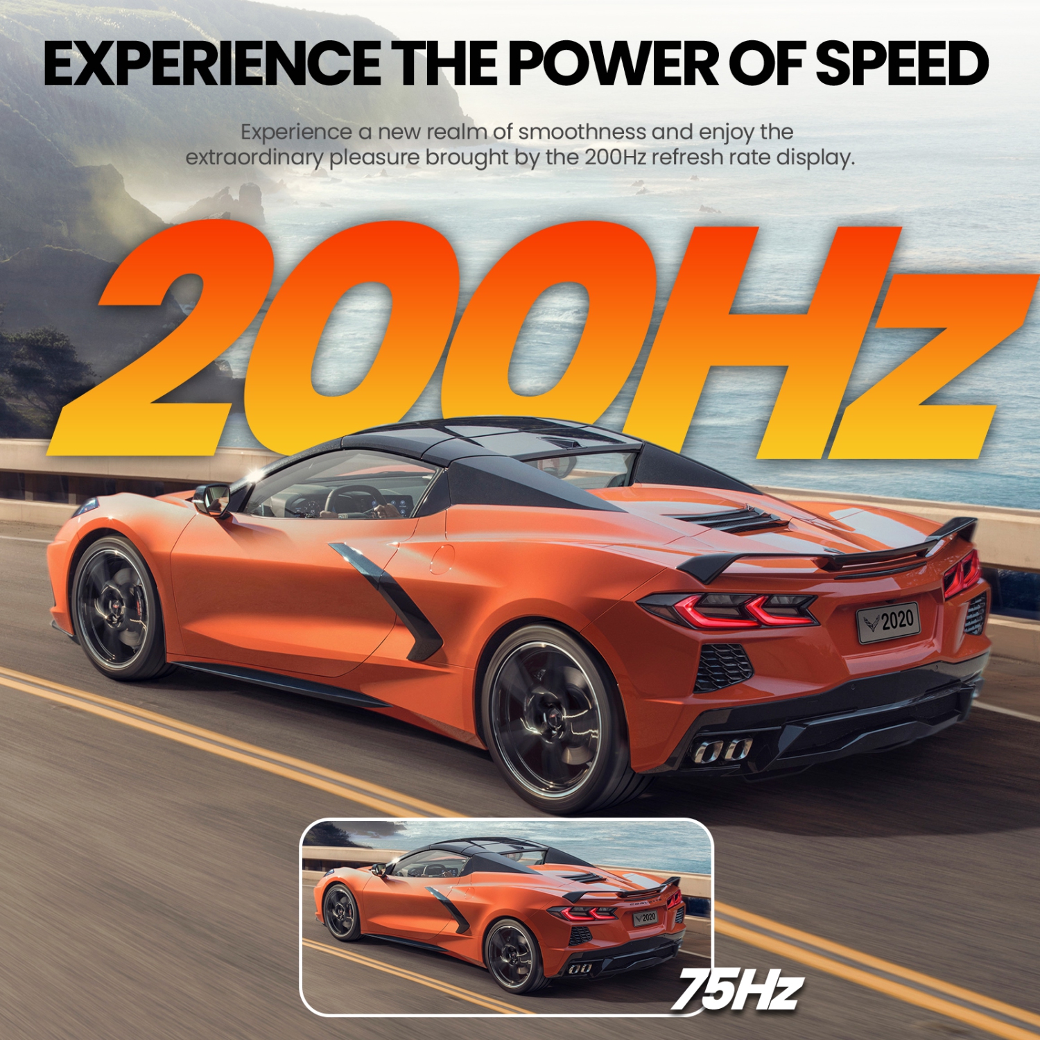 Moniteur de jeu incurvé 200 Hz 24 po CRUA - FHD 1080P, sRVB 120 %, FreeSync AMD, DisplayPort/HDMI, montage mural Blanc