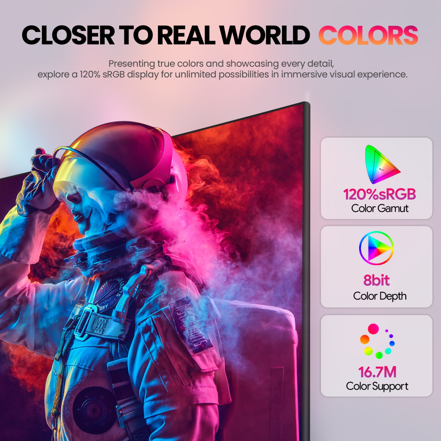 Moniteur de jeu incurvé 200 Hz 24 po CRUA - FHD 1080P, sRVB 120 %, FreeSync AMD, DisplayPort/HDMI, montage mural Blanc