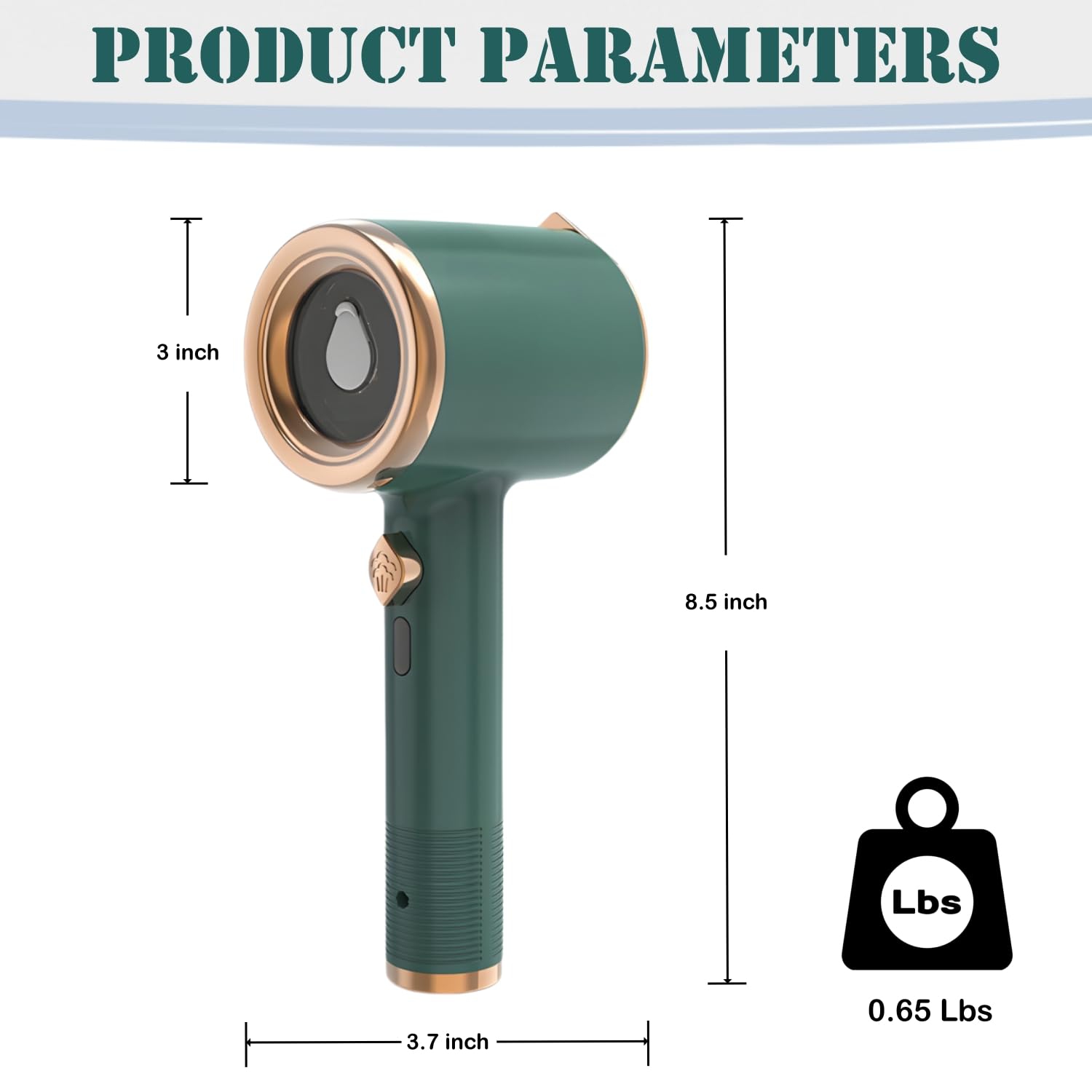 Petit fer de voyage portatif, fer à repasser portatif sec et humide avec fonction de brume pour la maison et les voyages