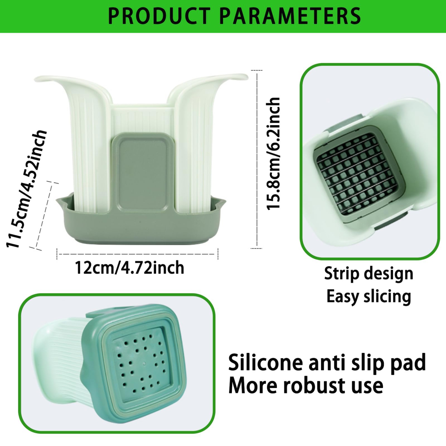 Coupe-fraises avec base, coupe-fruits et légumes en acier inoxydable pour tomates, raisins, oeufs et persil