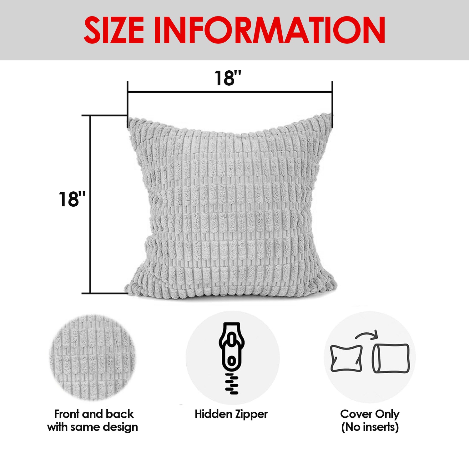 Heated Throw Pillow Lumbar Support Cushion, Back Pain Relief Soothing Cramp Body Warm Hug for Winter