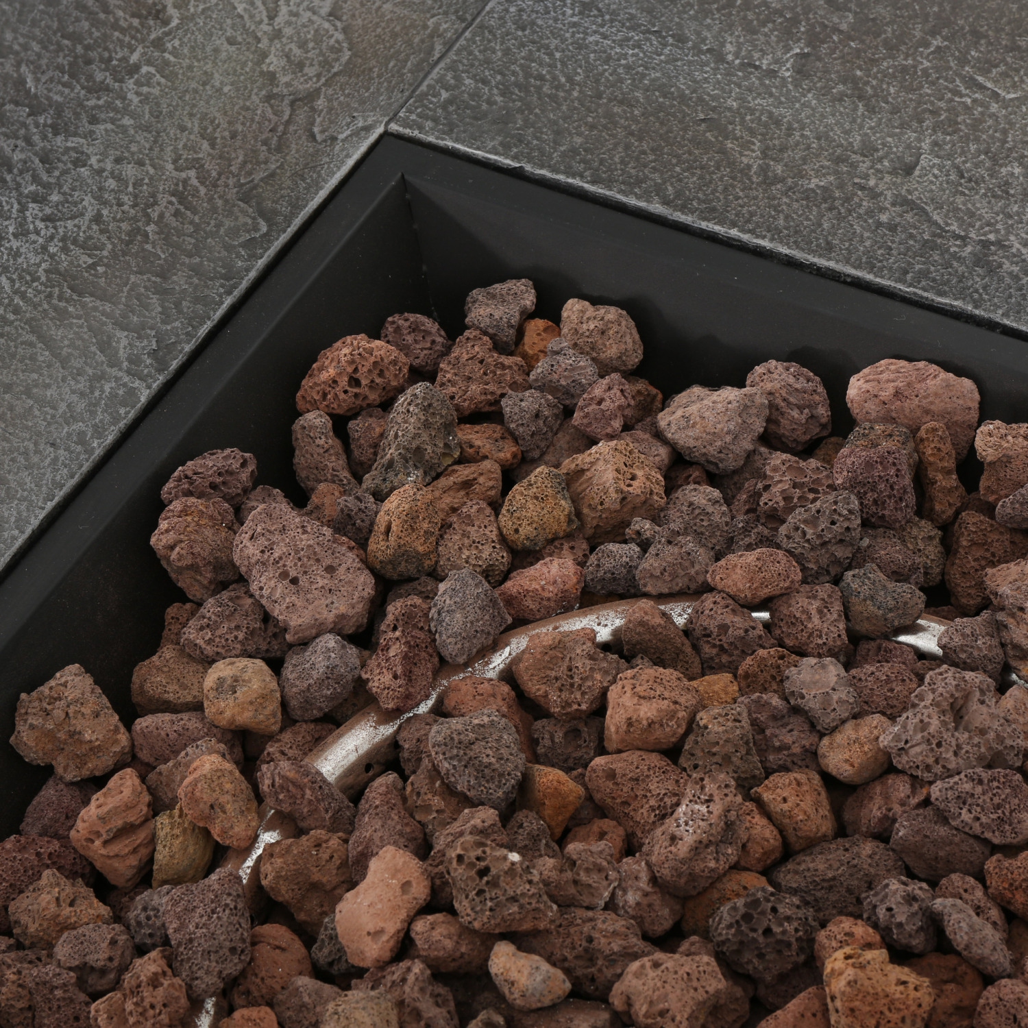 Stone Finish Propane Fire Pit - 33"