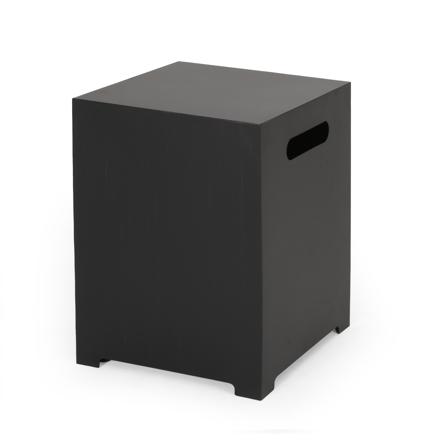 Square Metal Propane Tank Cover and Side Table by Real Flame