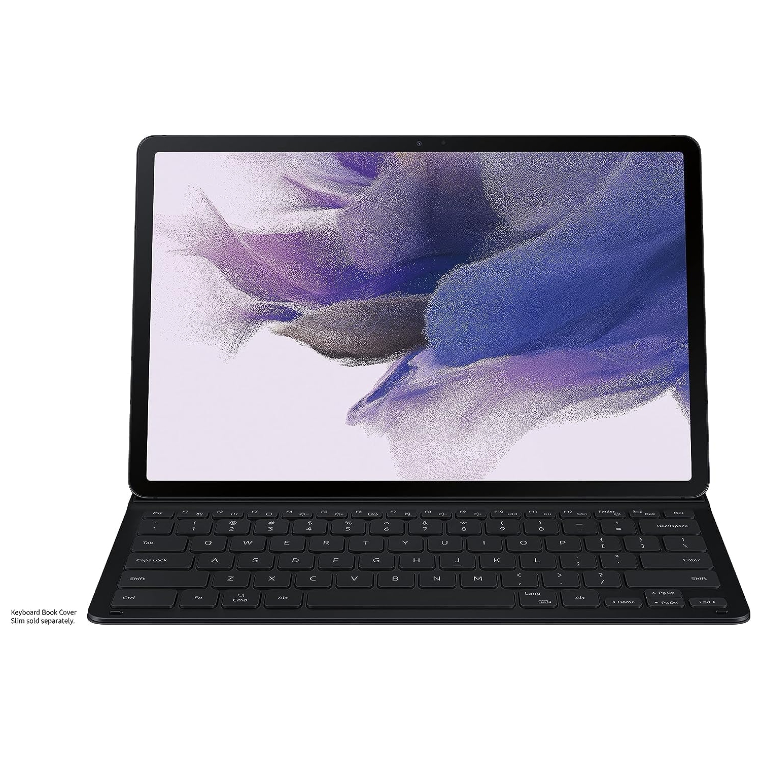 Refurbished Samsung Galaxy Tab S8, Tab S7 FE, Tab S7 Slim Book Keyboard Cover - Mystic Black