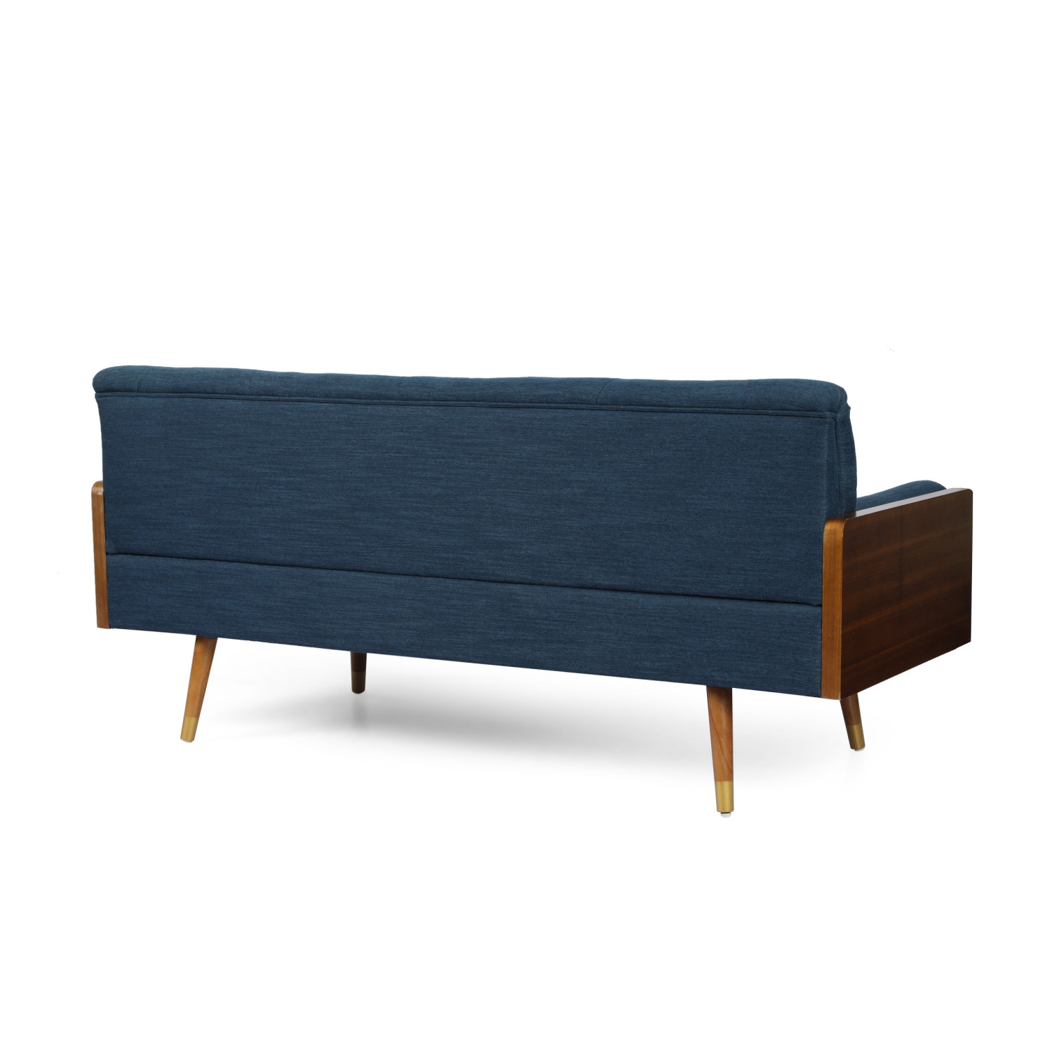 Sofa moderne en tissu capitonné Aidan Mid-Century
