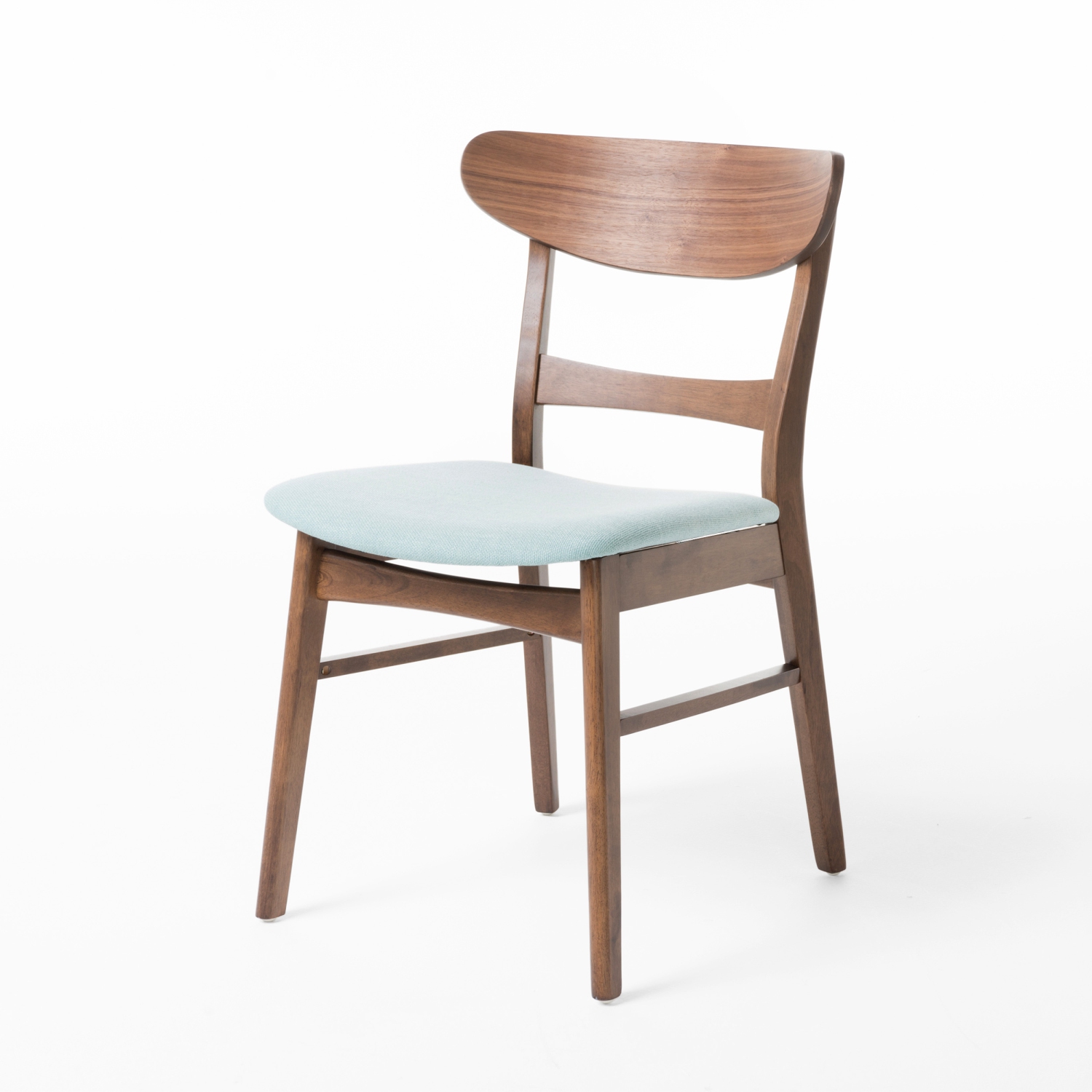 2 Pieces Dining Chairs, Solid Wood, Mint