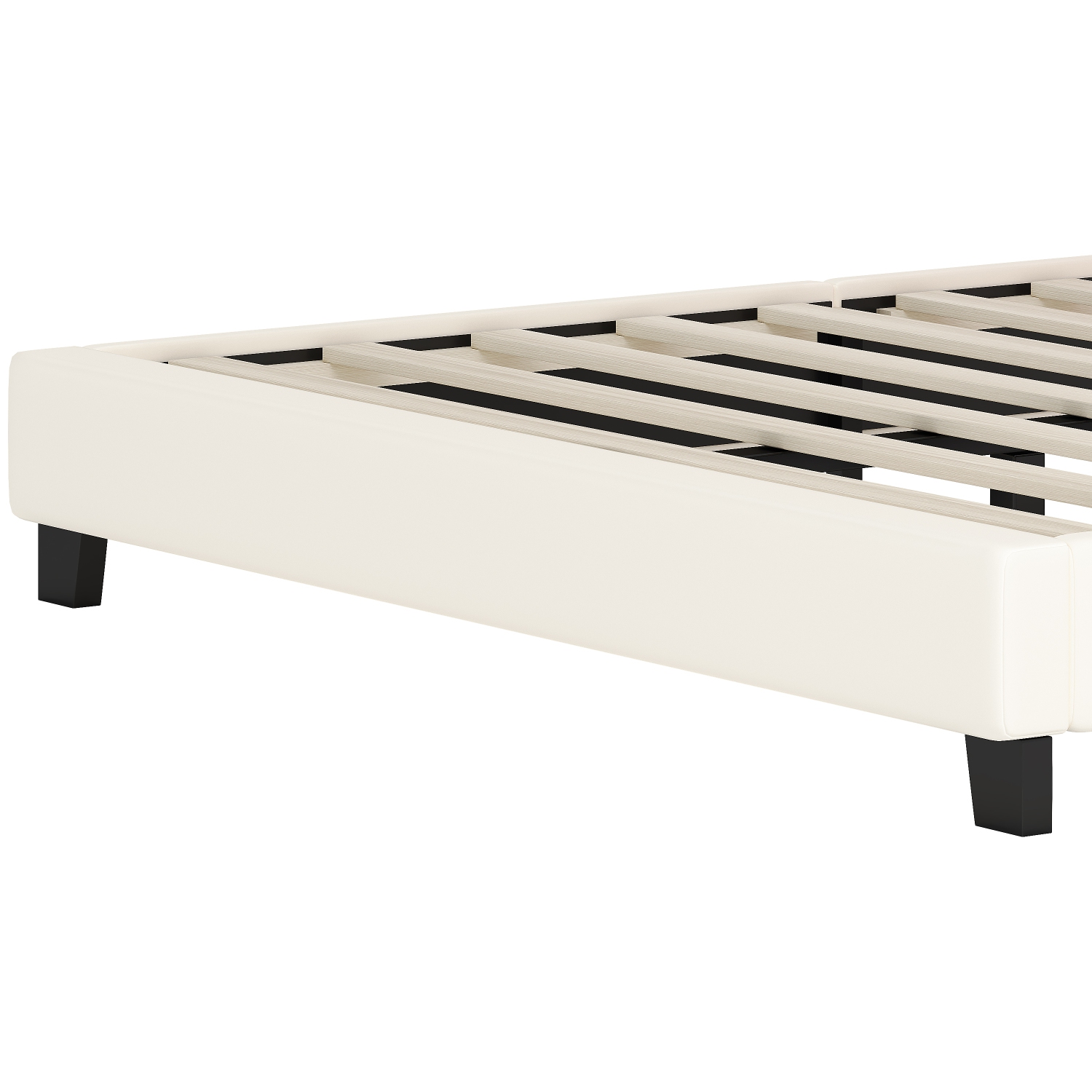 Princess Bed with Crown Headboard - Full Size, Cream+Pink