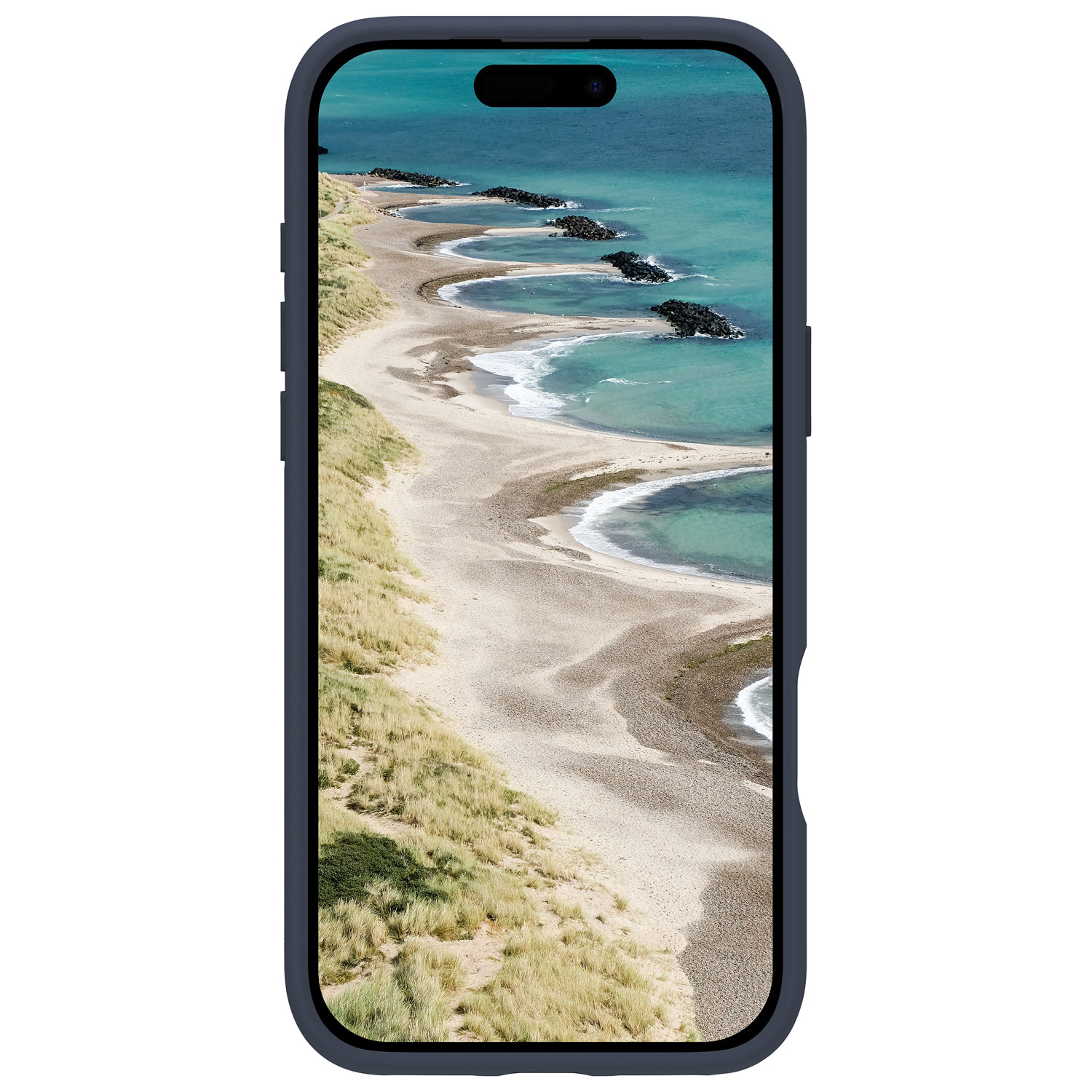 Étui rigide ajusté Grenen de Dbramante1928 avec MagSafe pour iPhone 17 Pro Max - Bleu marine