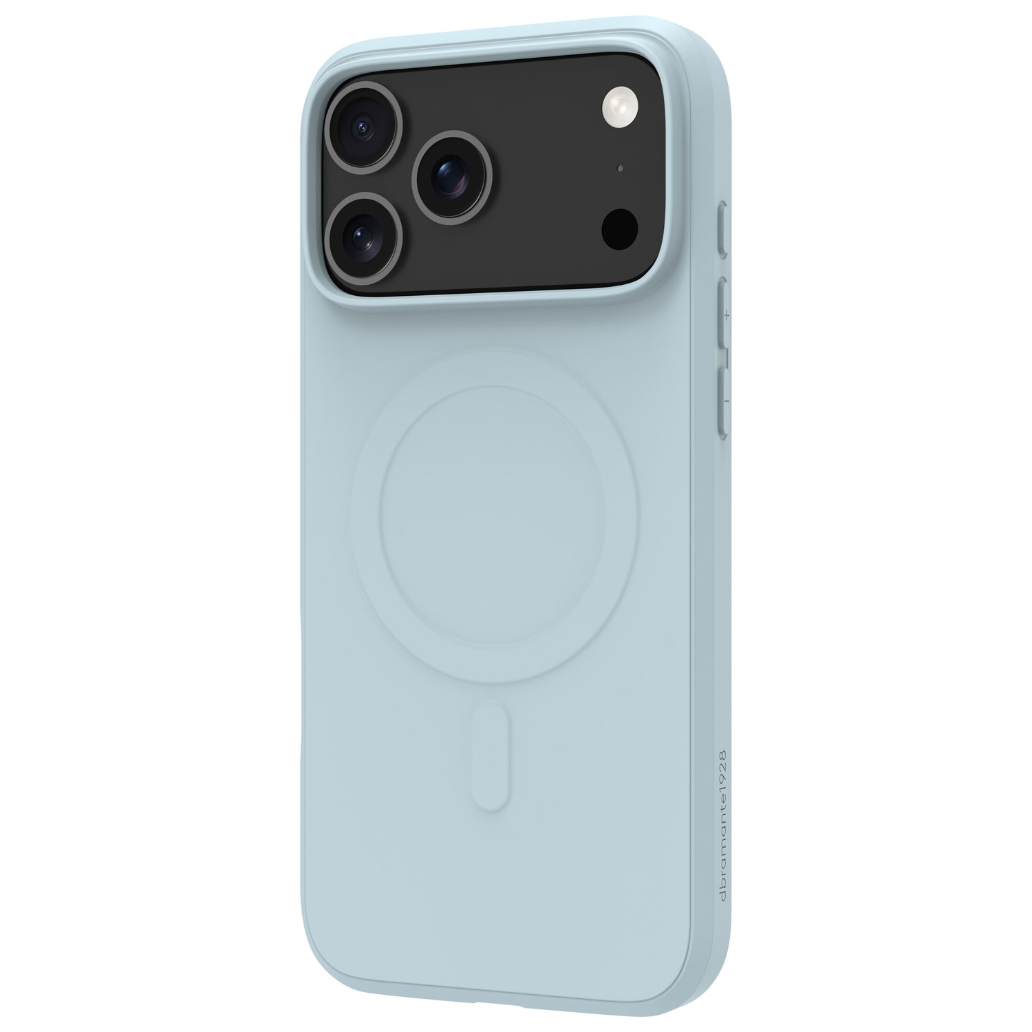 dbramante1928 Greenland Pro Fitted Soft Shell Case with MagSafe for iPhone 17 Pro Max - Ice Blue