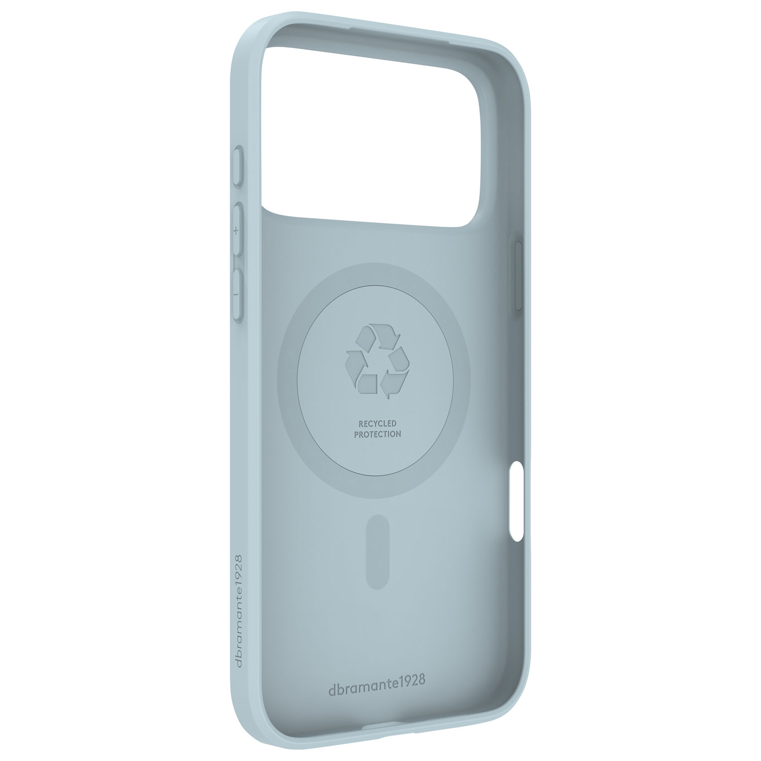 dbramante1928 Greenland Pro Fitted Soft Shell Case with MagSafe for iPhone 17 Pro Max - Ice Blue