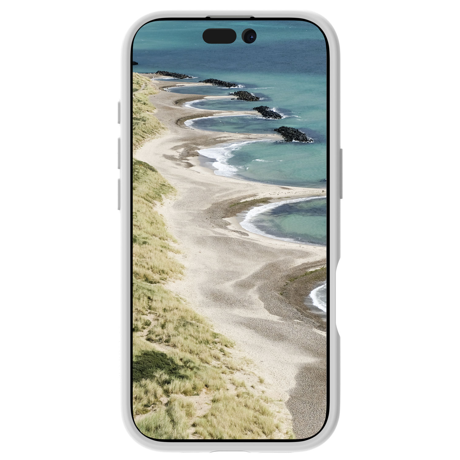 Étui rigide ajusté Grenen de Dbramante1928 avec MagSafe pour iPhone 17 - Blanc