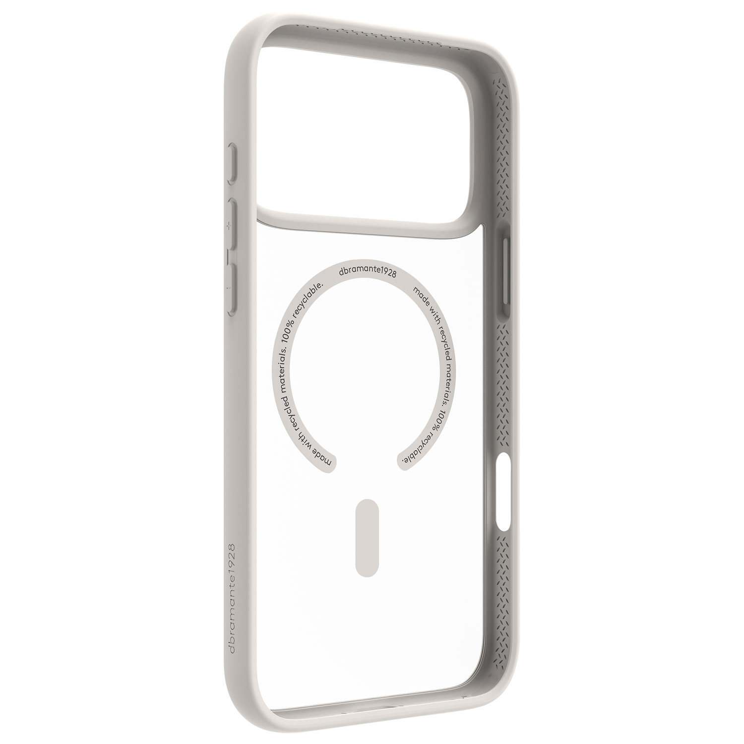 Étui rigide ajusté Grenen de Dbramante1928 avec MagSafe pour iPhone 17 Pro Max - Blanc