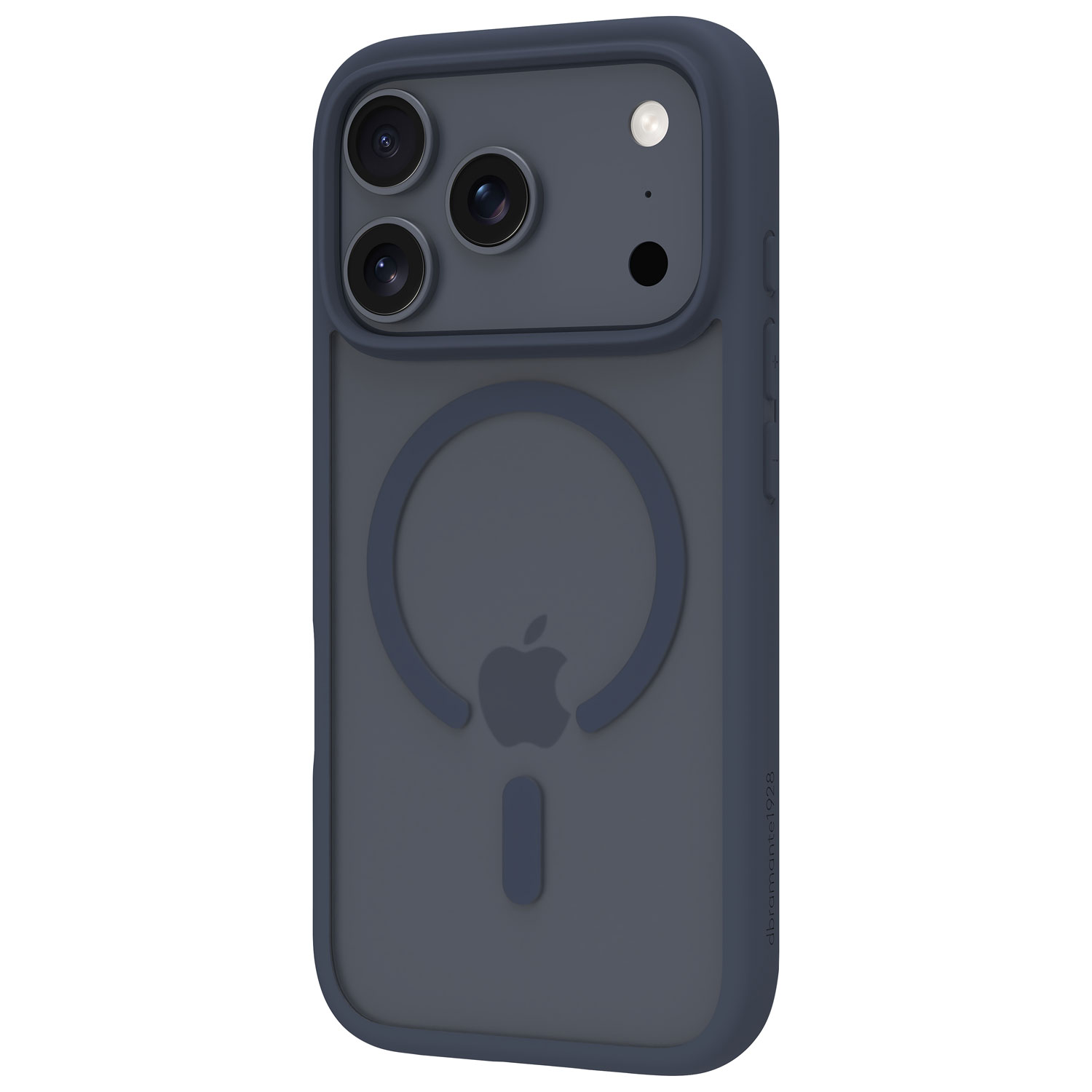 Étui rigide ajusté Grenen de Dbramante1928 avec MagSafe pour iPhone 17 Pro - Bleu marine
