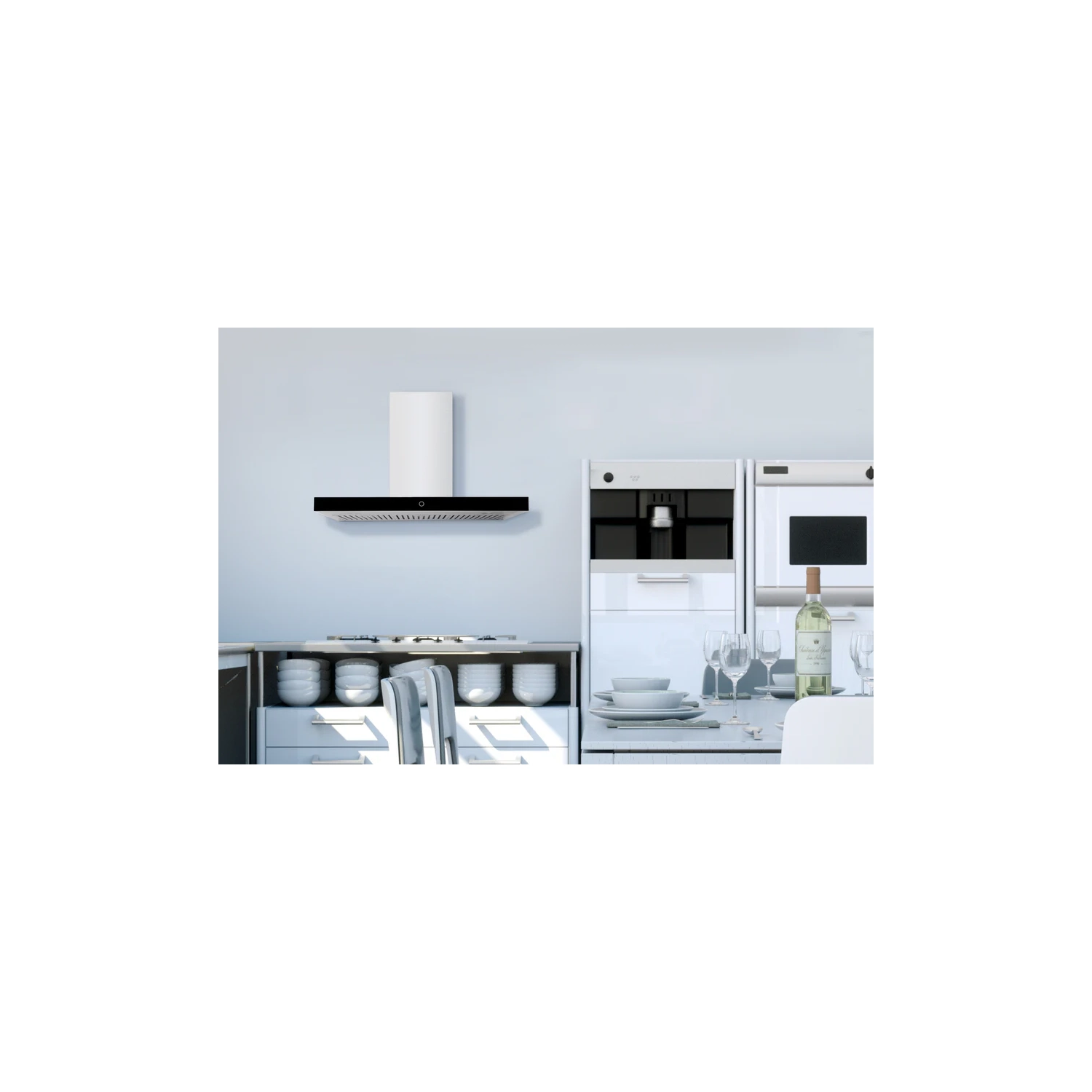 Hauslane | Chef 36-in Convertible Stainless Steel Wall-Mounted Range Hood