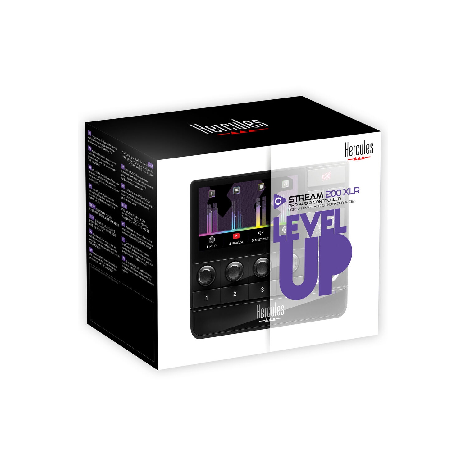 Hercules Stream 200 XLR, mélangeur audio Pro pour créateurs de contenu avancés