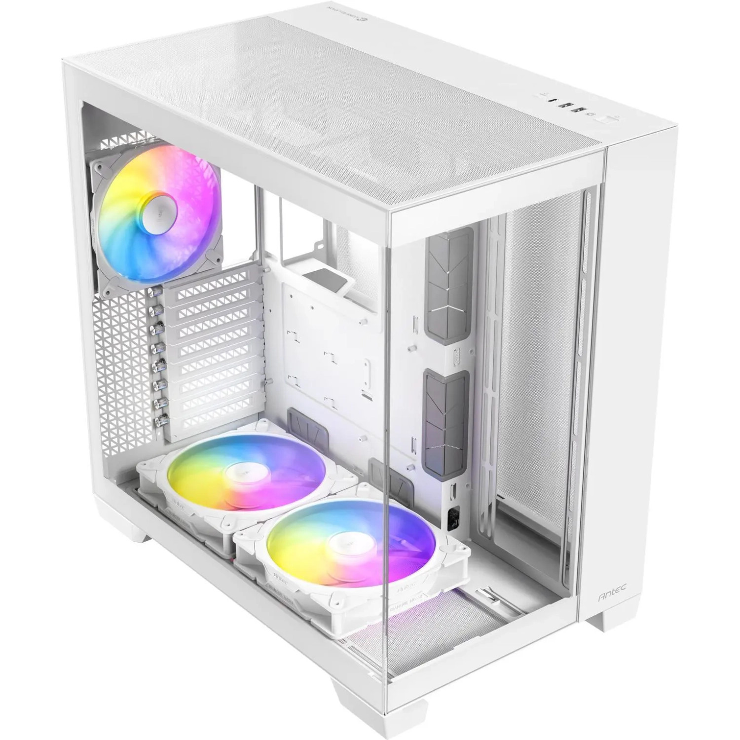 Antec C8 ARGB, 2X TQR 160mm & 1x TQ 140mm ARGB PWM Fans, Dual-Chamber Layout, Type-C, 360mm Radiator Support, Seamless TG Front & Side Panels, RTX 40