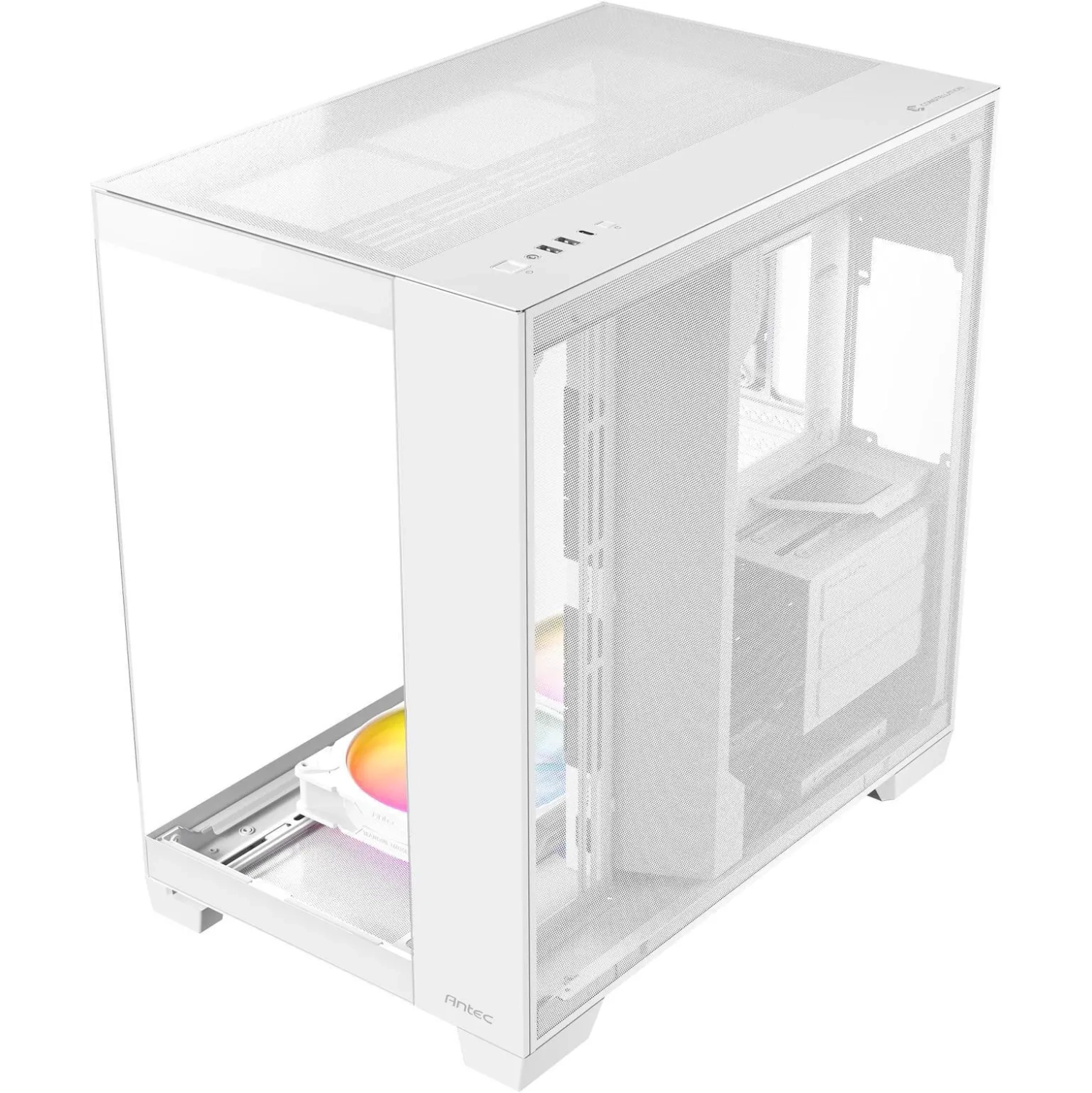 Antec C8 ARGB, 2X TQR 160mm & 1x TQ 140mm ARGB PWM Fans, Dual-Chamber Layout, Type-C, 360mm Radiator Support, Seamless TG Front & Side Panels, RTX 40