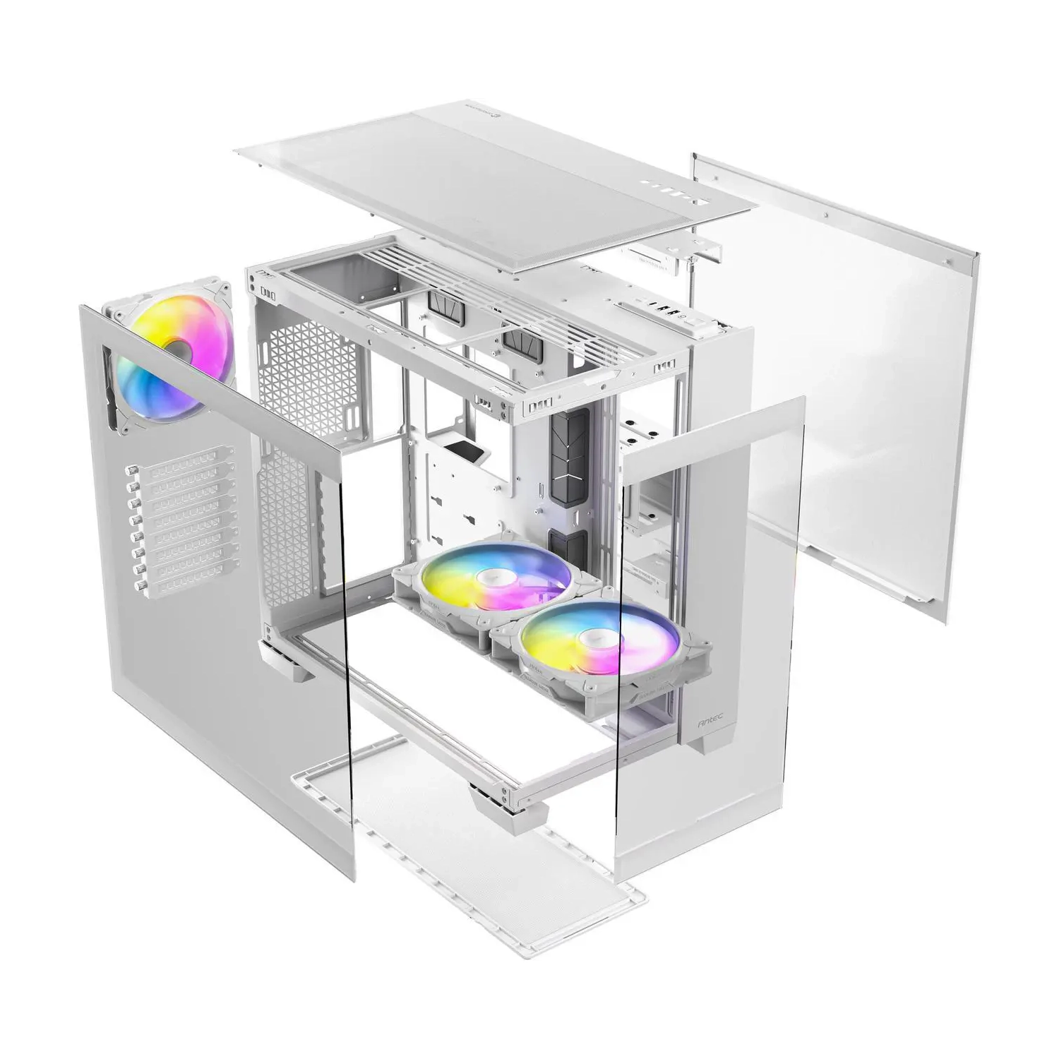Antec C8 ARGB, 2X TQR 160mm & 1x TQ 140mm ARGB PWM Fans, Dual-Chamber Layout, Type-C, 360mm Radiator Support, Seamless TG Front & Side Panels, RTX 40