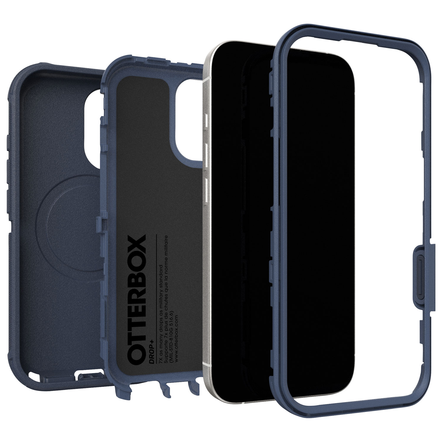 Étui rigide ajusté Defender Series Pro d'OtterBox pour iPhone 17 - Bleu