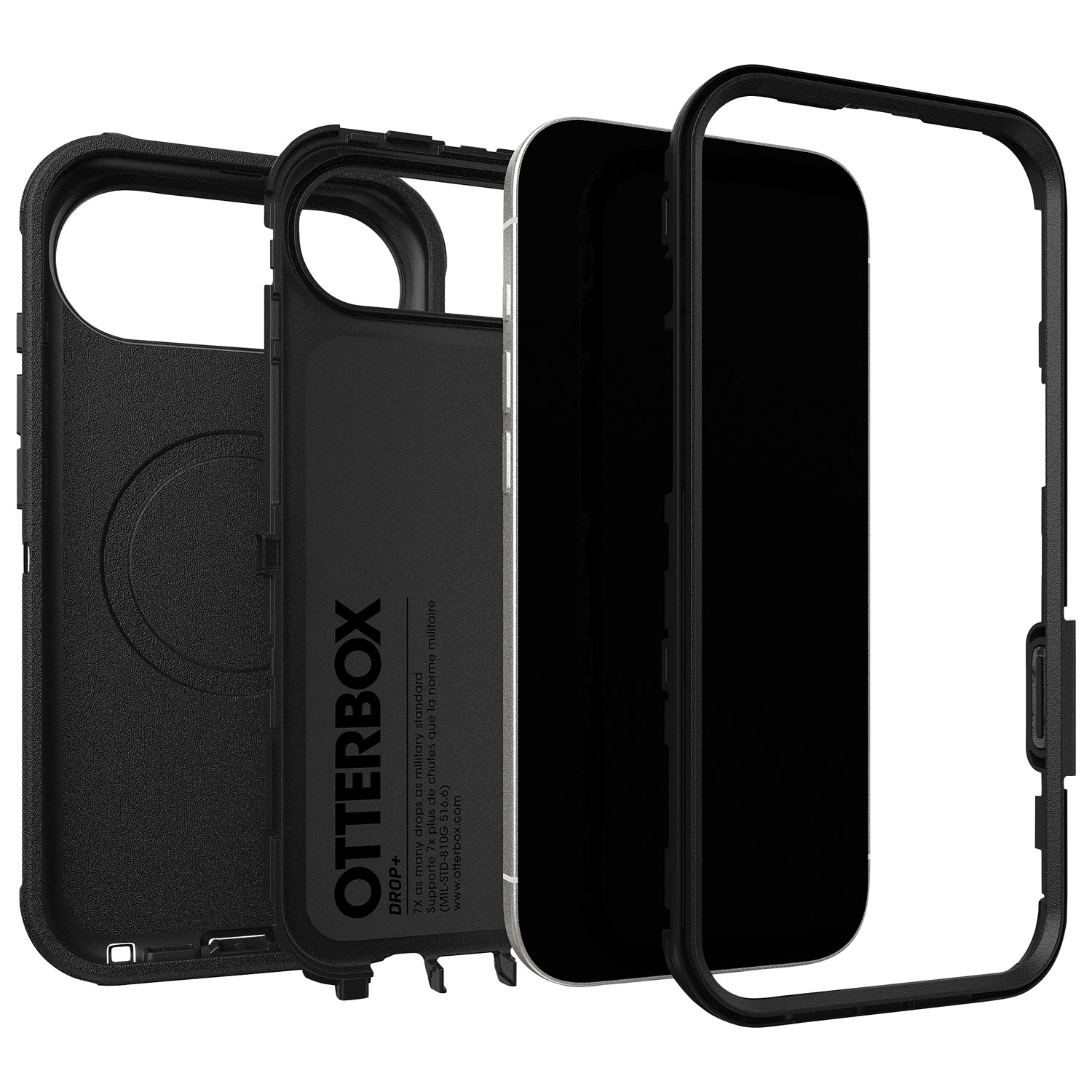 Étui rigide ajusté Defender Series Pro d'OtterBox pour iPhone Air - Noir