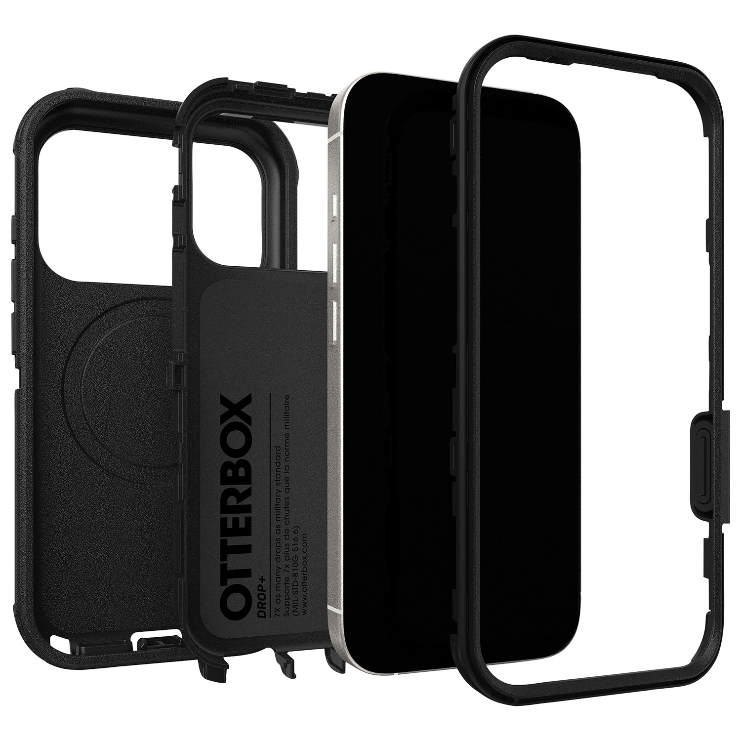 Étui rigide ajusté Defender Pro Series d'OtterBox pour iPhone 17 Pro - Noir