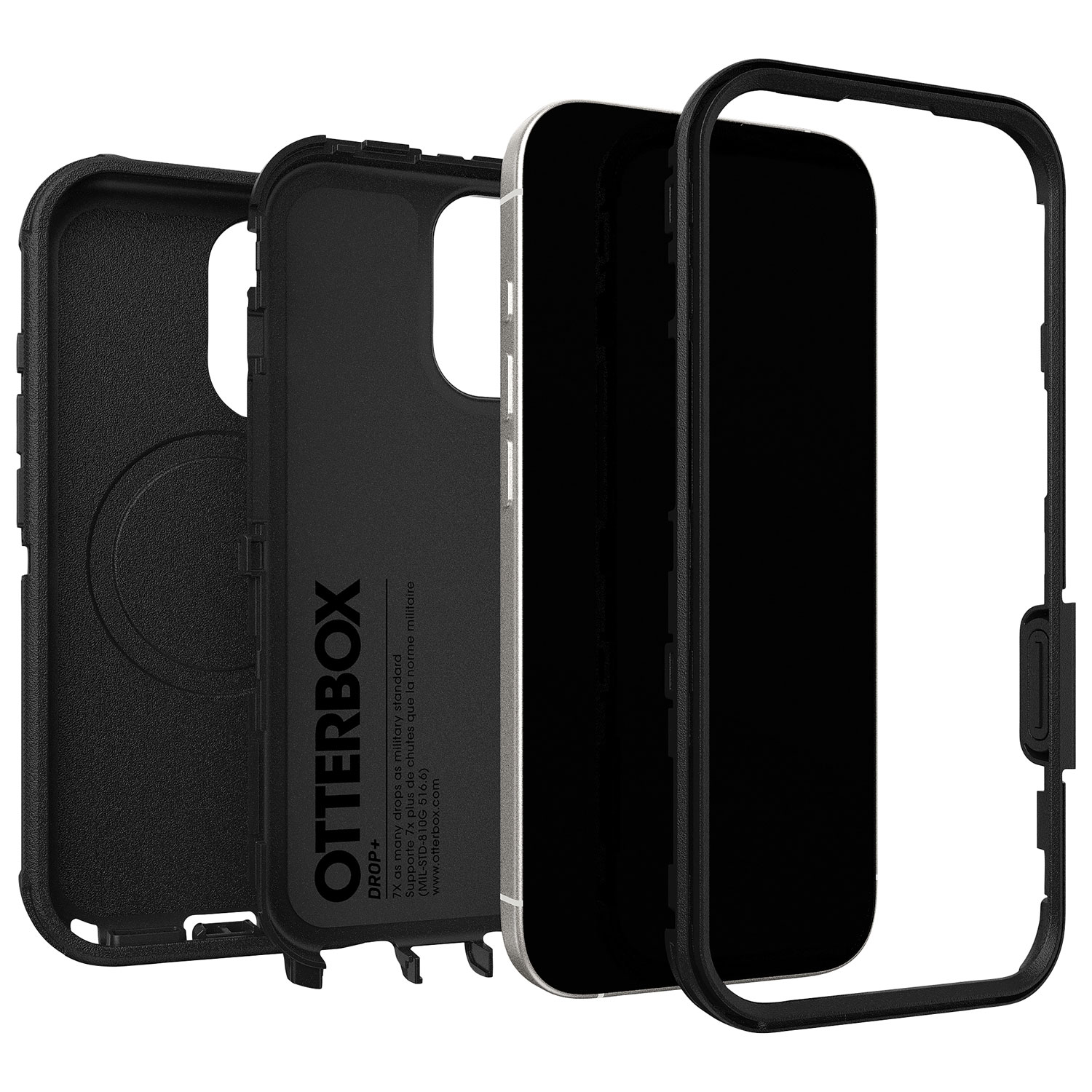 Étui rigide ajusté Defender Pro Series d'OtterBox pour iPhone 17 - Noir