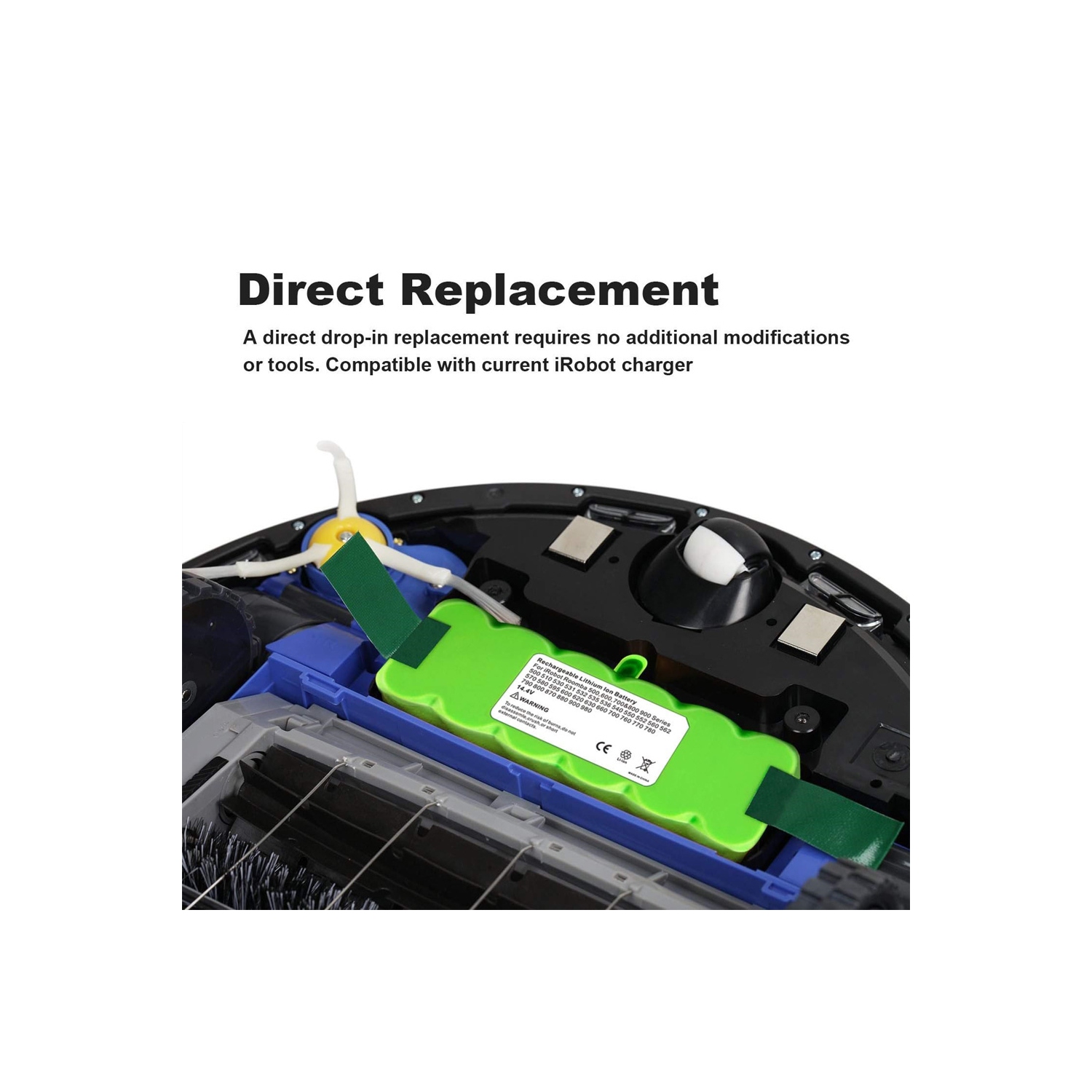 DR. BATTERY 14.4V iRobot Roomba Battery for 500 510 520 530 532 535 540 545 550 552 555 560 562 570 580 581 600 610 620 630 650 660 700 760 770 780