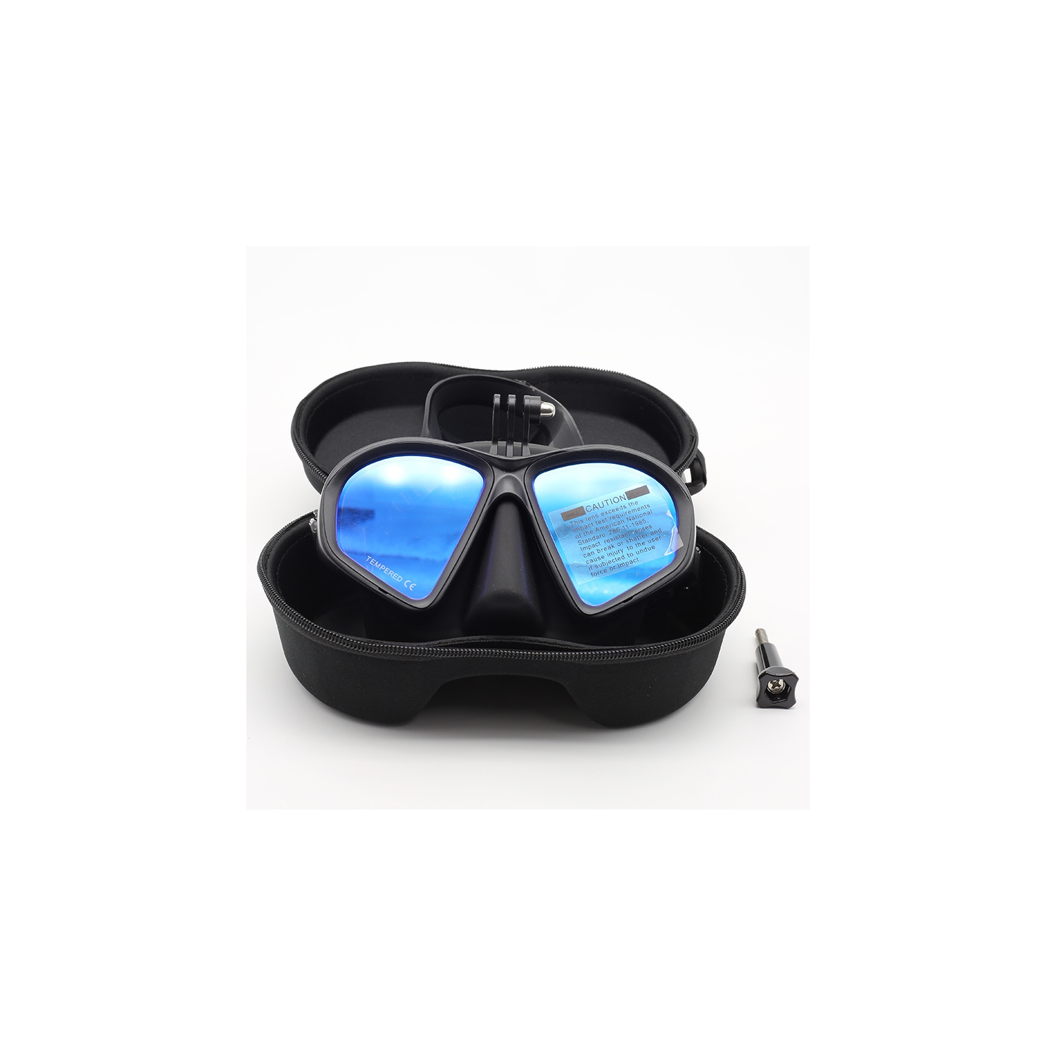 Professional men's and women's small diving goggles snorkeling equipment swimming goggles - with bracket to install the diving camera yourself -