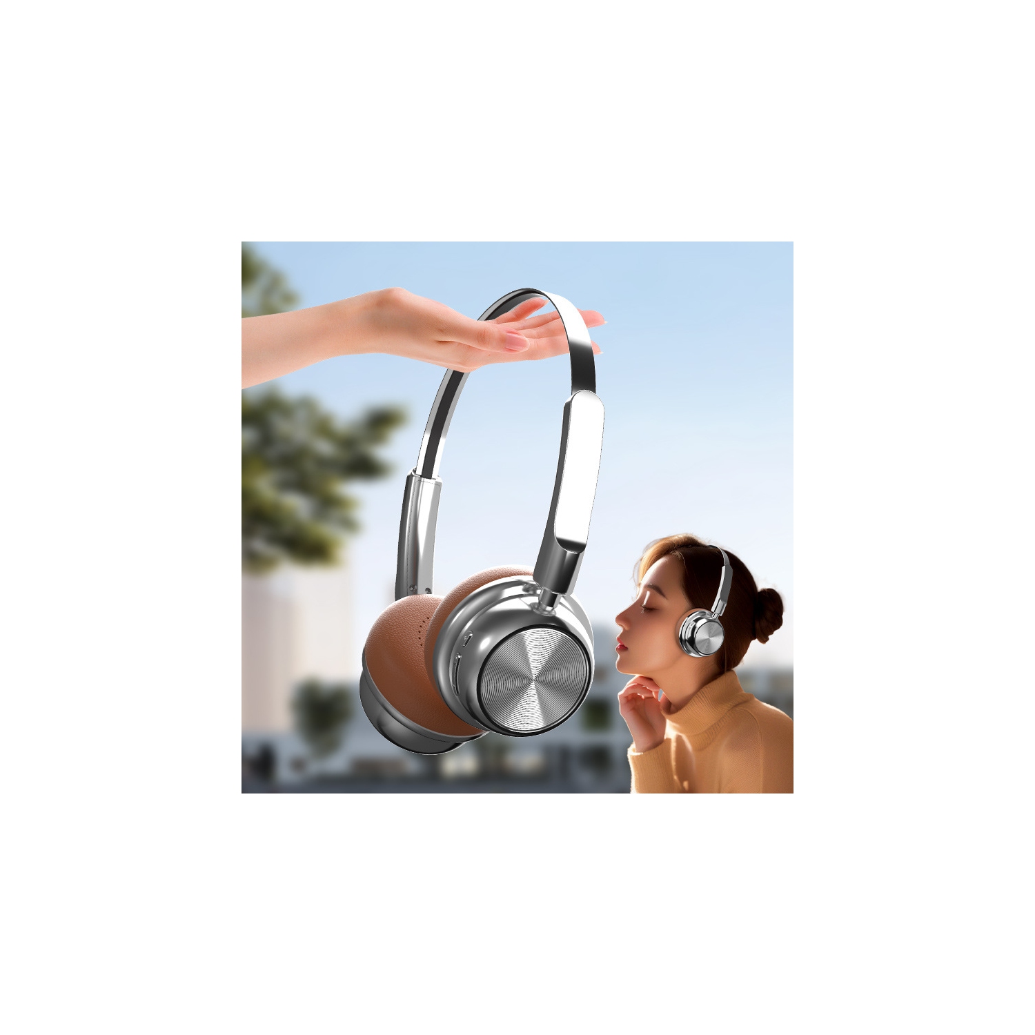 Écouteurs rétro sans fil | Bluetooth V 5,4 | 60 heures de lecture | Son personnalisé de L'APPLICATION | Mode de jeu | Isolation du bruit | Microphone