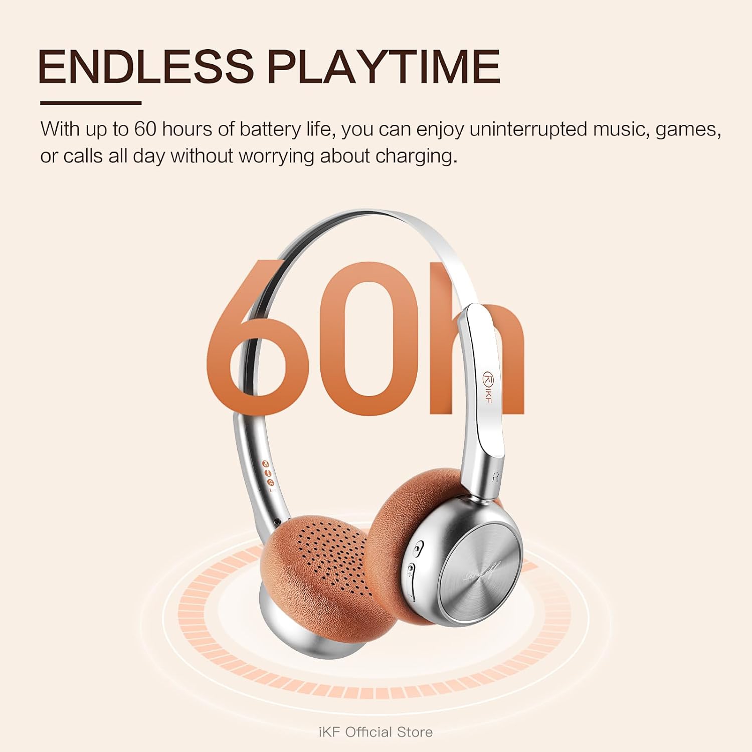 Écouteurs rétro sans fil | Bluetooth V 5,4 | 60 heures de lecture | Son personnalisé de L'APPLICATION | Mode de jeu | Isolation du bruit | Microphone