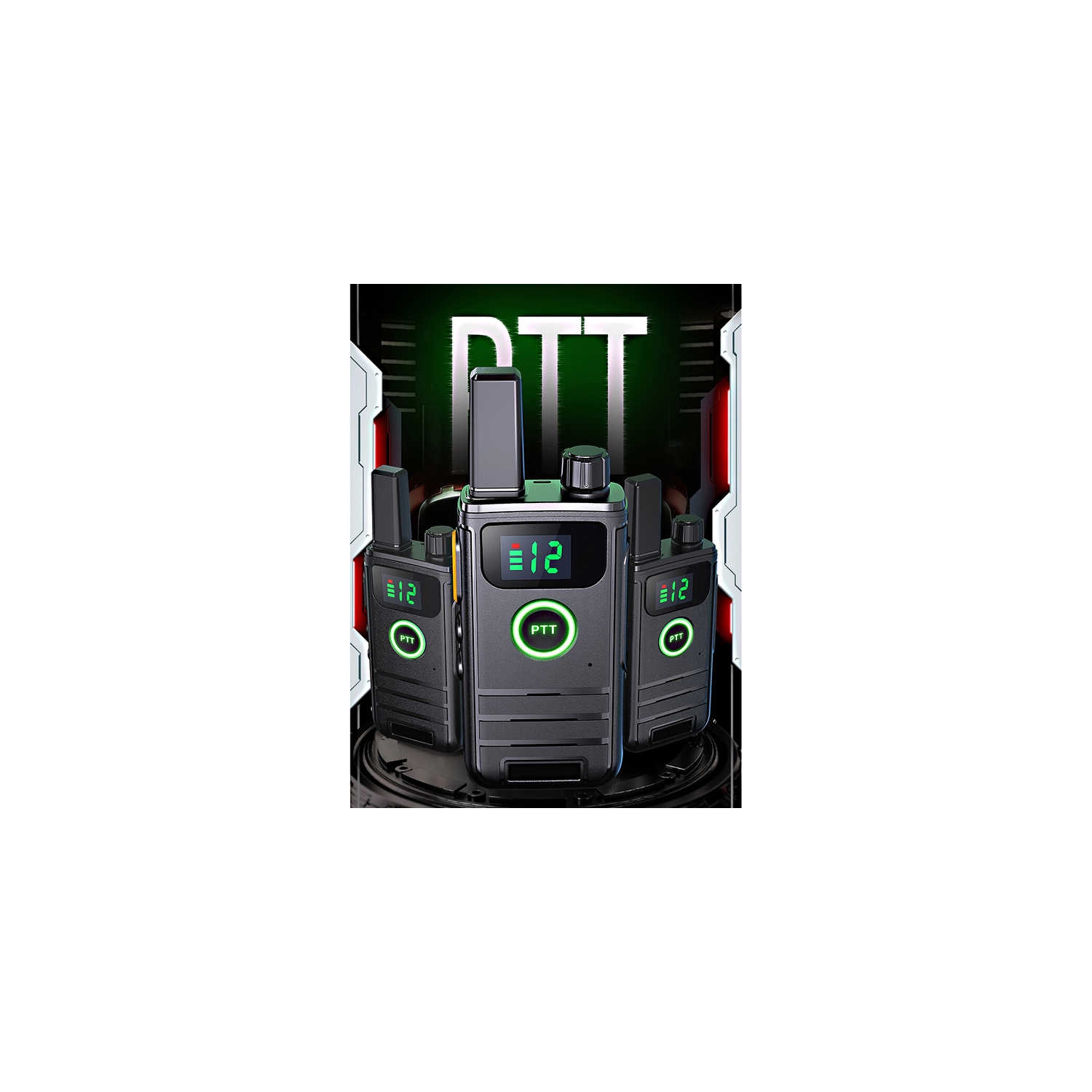 Ultra-thin mini intercom micro wireless outdoor hotel restaurant civilian handheld small intercom high power single black