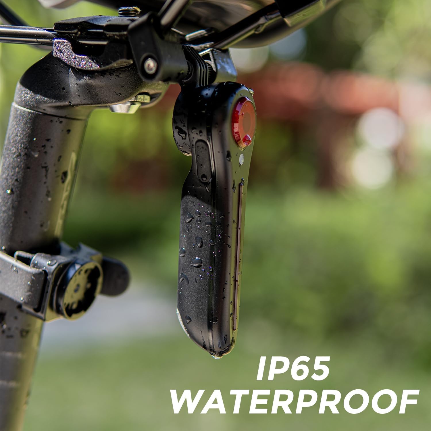 Bike Tail Light - 6 Smart Modes Brake + Light + Motion Sensor - 100 Lumen Bike Rear Tail Light with Quick Release Bracket Set for Saddle and Seat