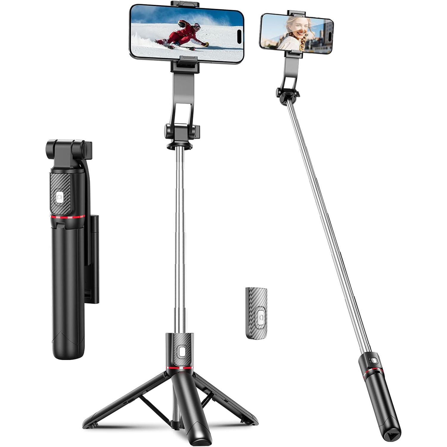 Selfie stick F16 handheld anti-shake gimbal tripod travel portable live photo retractable mobile phone holder selfie stick mobile phone tripod