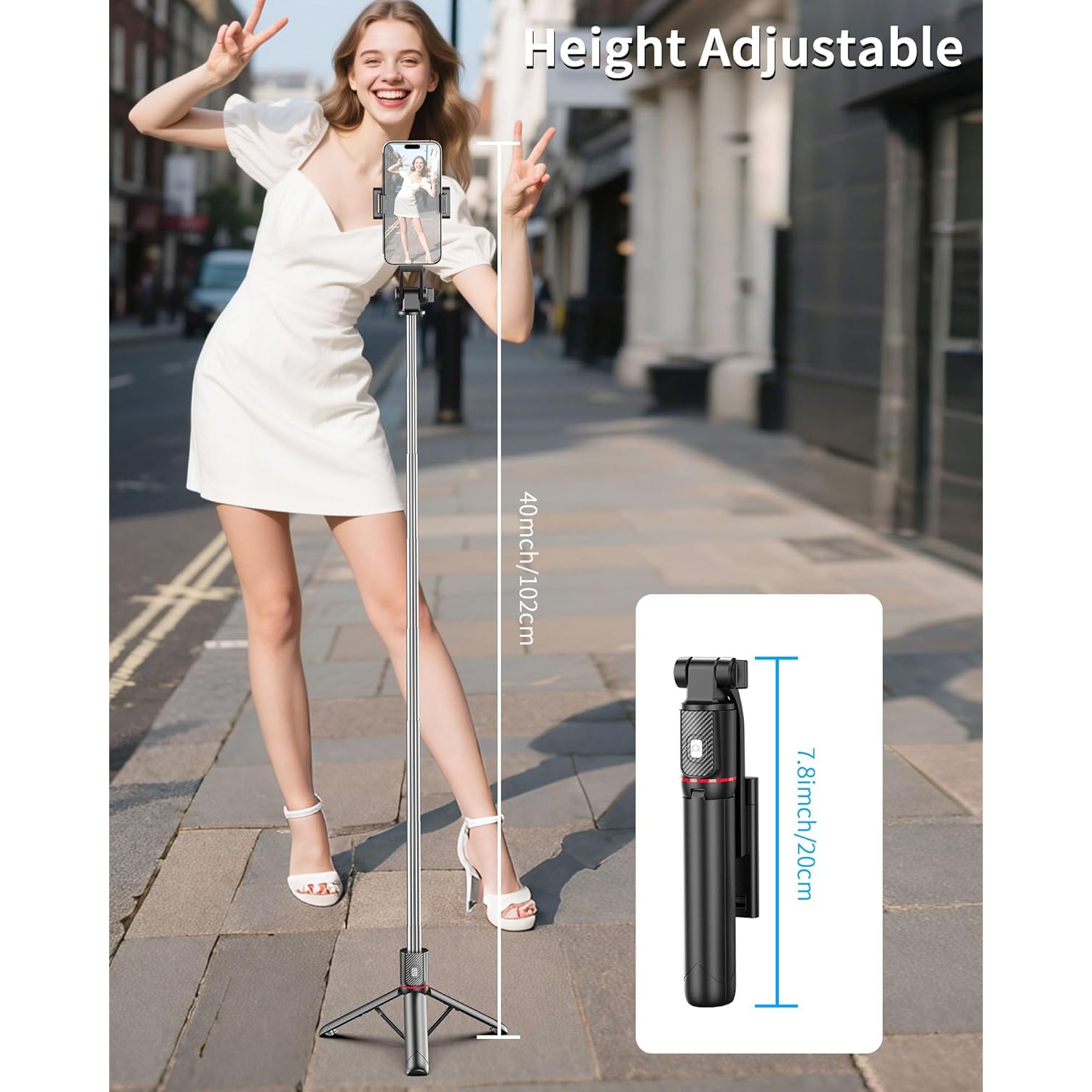 Selfie stick F16 handheld anti-shake gimbal tripod travel portable live photo retractable mobile phone holder selfie stick mobile phone tripod