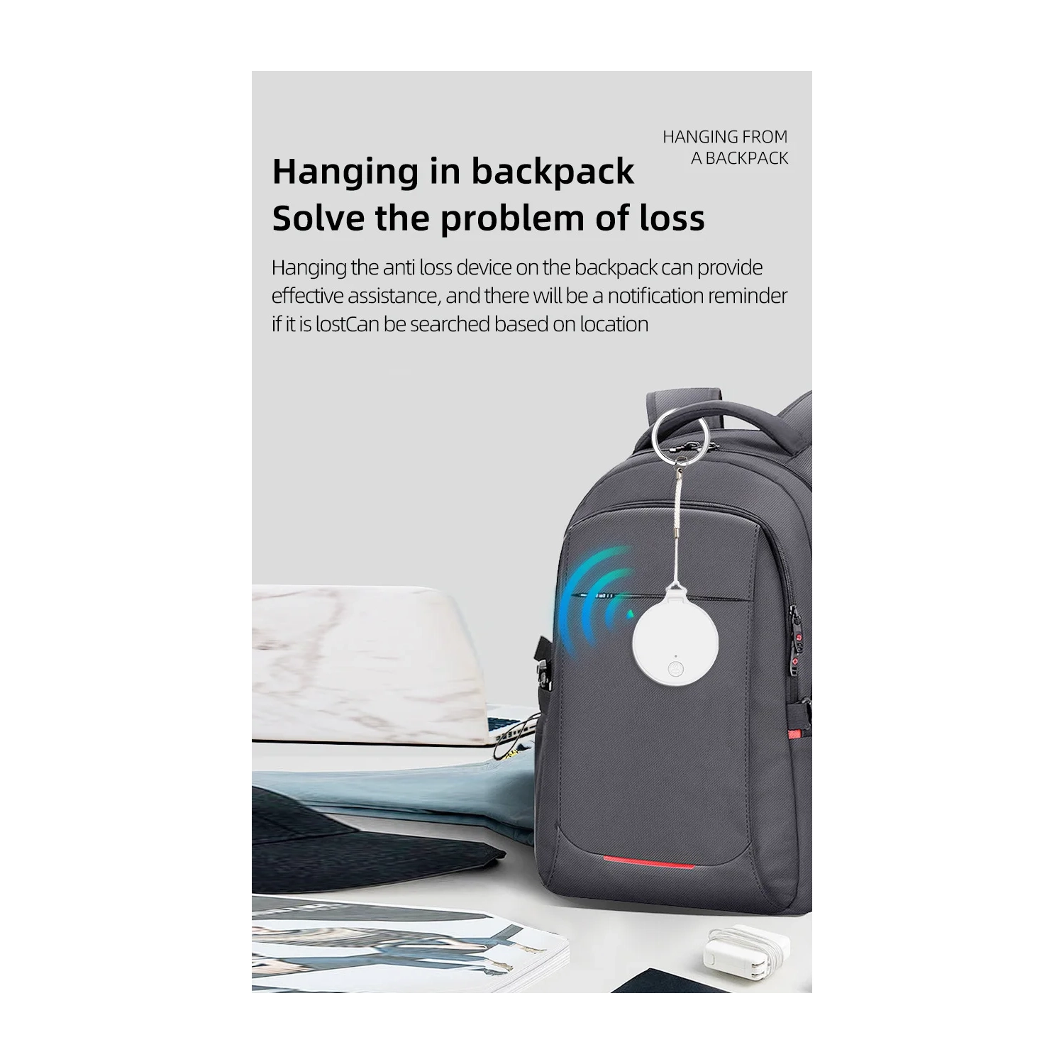 Global Positioning Device Round Anti-Lost Device Smart Alarm 5,2 Bluetooth Anti-Lost Device, ElPersonnes Pets Enfants Valeur Système de