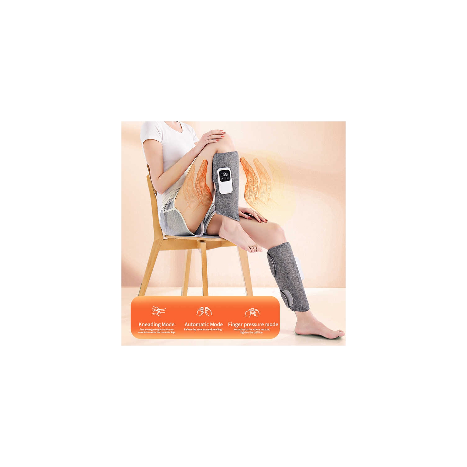 New Calf Massager Hot Compress Multifunctional Massager Vibration Shaping Leg Massager - Double Legs with Packaging