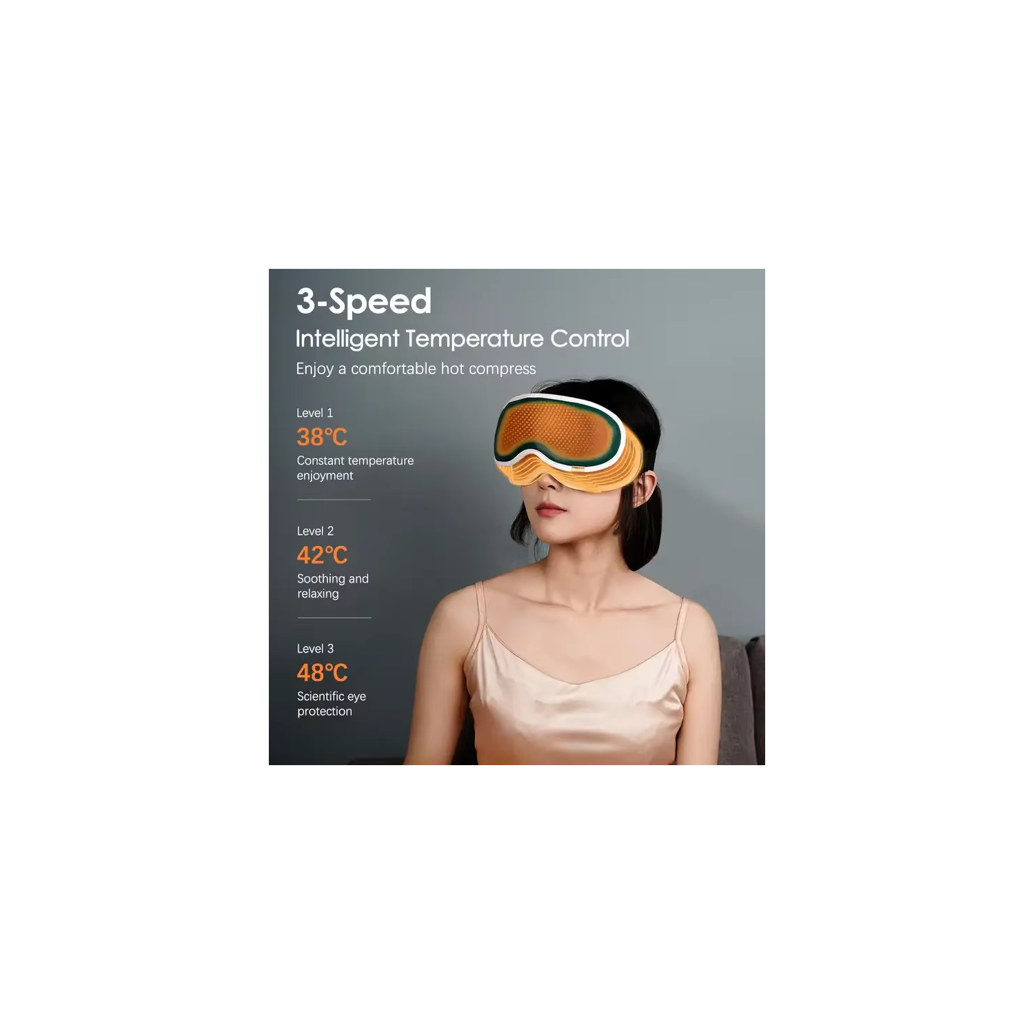 Appareil de massage pour les yeux Window Vision de 3D pour soulager la fatigue oculaire Massage intelligent compresse chaude et froide Masque pour