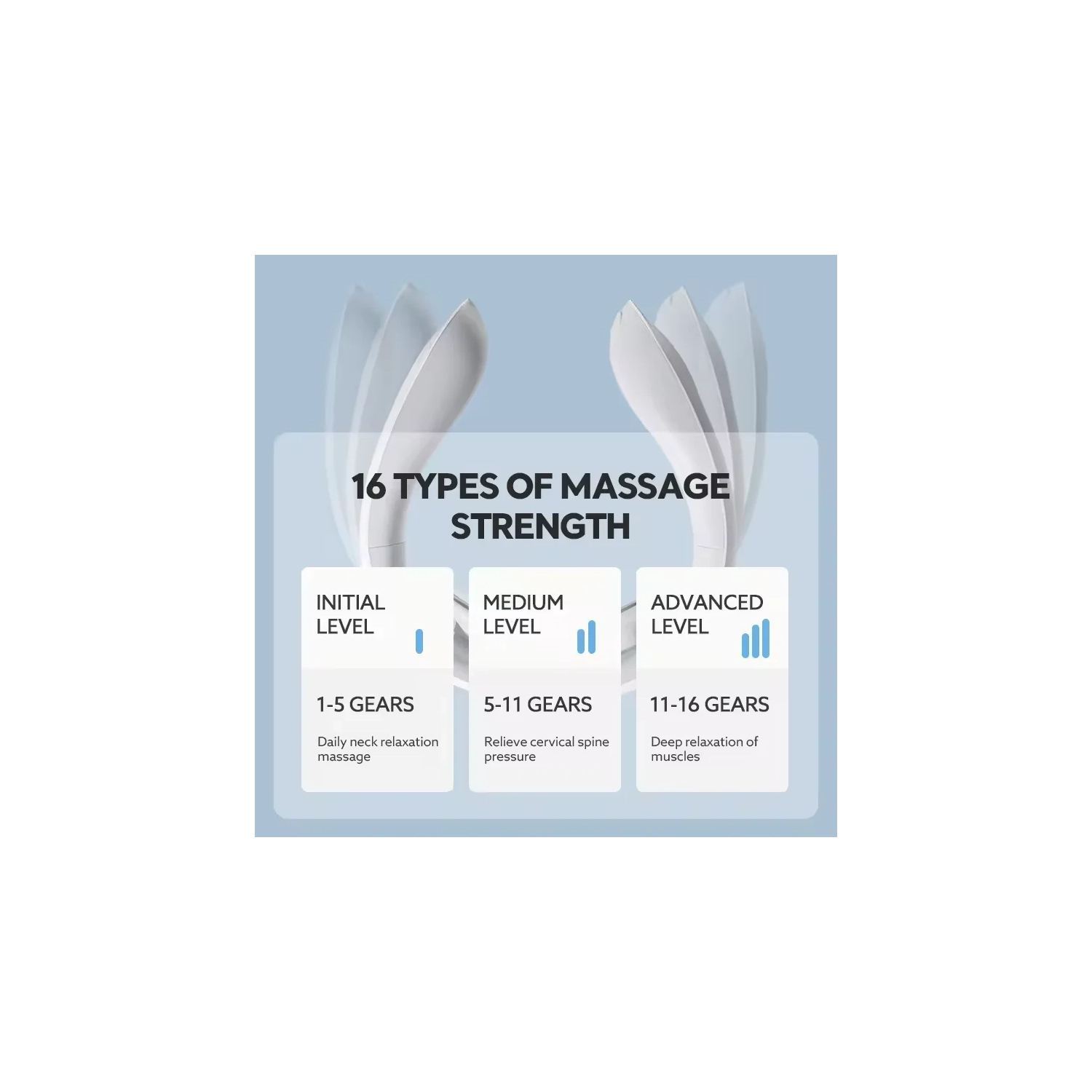 Cervical Massager Neck Multifunctional Spine Neck and Shoulder Hot Compress Physiotherapy Cervical Massager - White - K602 - English manual/English