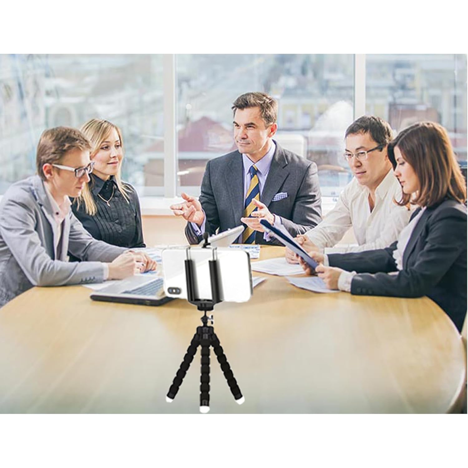 Octopus mobile phone tripod portable mini multi-function bracket 360° flexible tripod suitable for live broadcast/short video shooting mobile phone