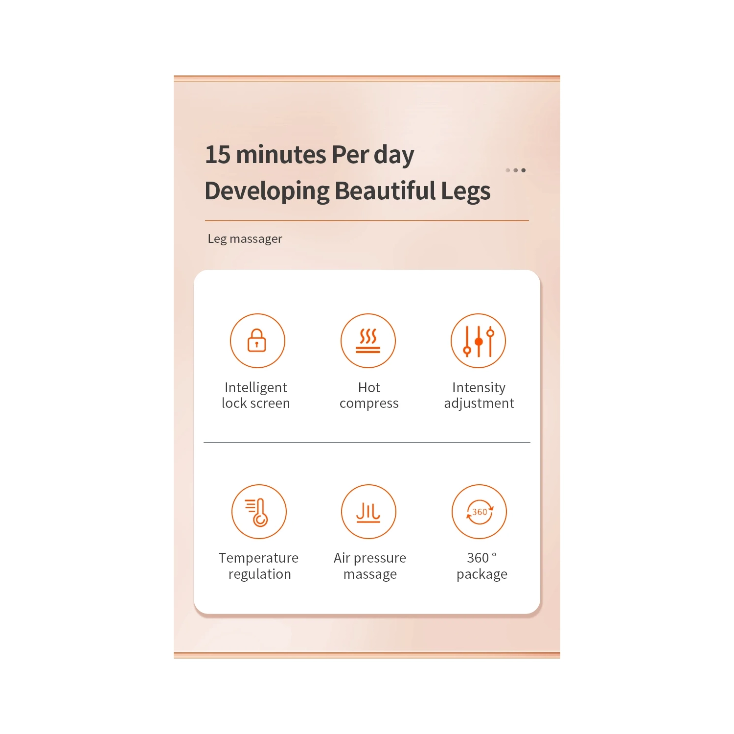 New Calf Massager Hot Compress Multifunctional Massager Vibration Shaping Leg Massager - Single Leg with Packaging