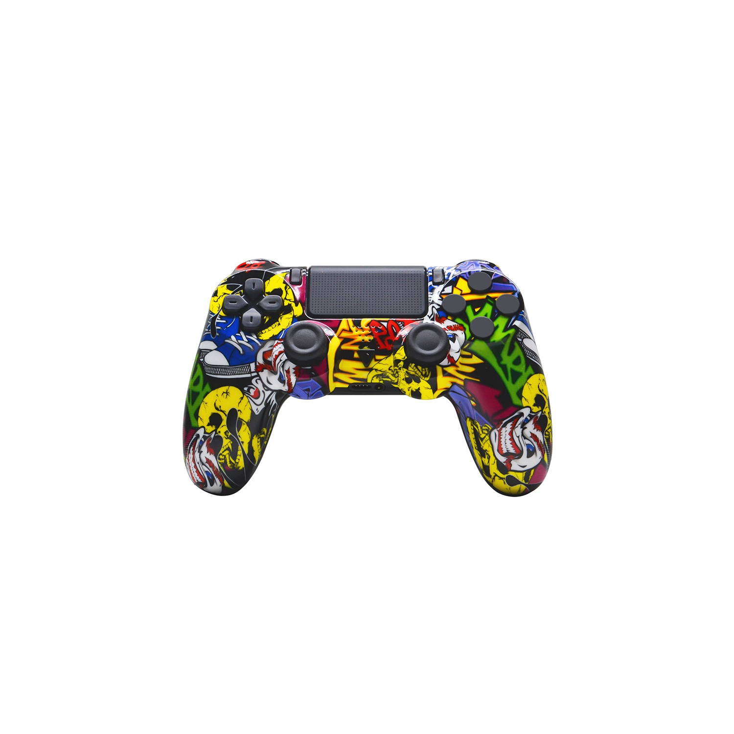 New P4 wireless game controller compatible with P4/pro/slim/PC touchpad water transfer printing - Joker